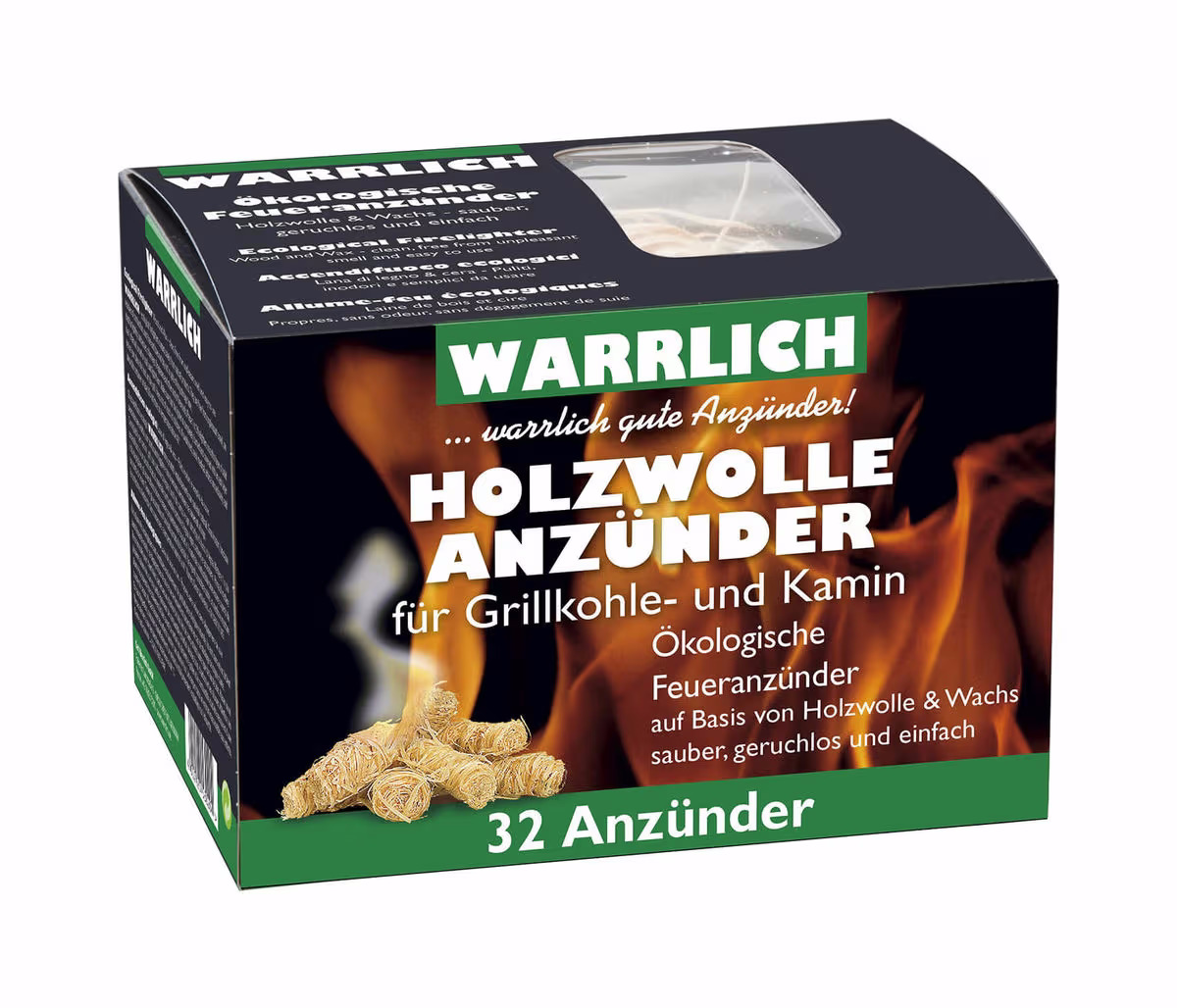 BBQ Dragon Warrlich Holzwolle-Anzünder Anzündemittel – Holzkohle/Briketts/Grill Anzünder