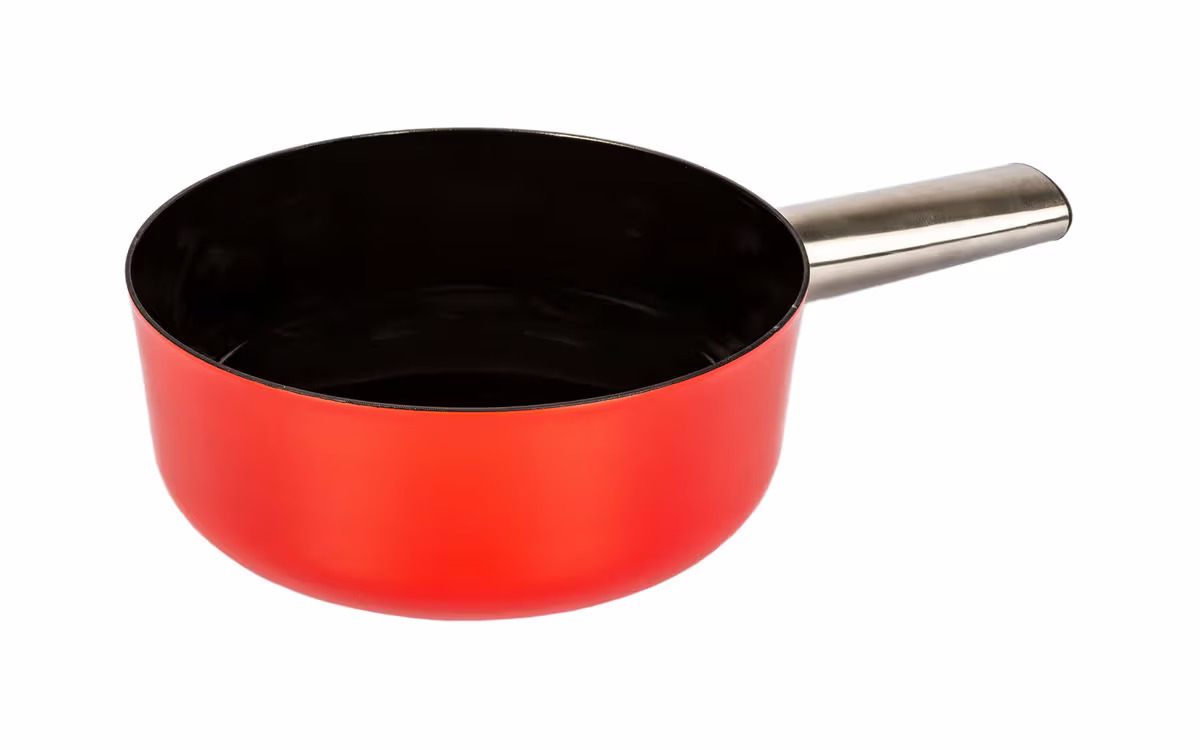 Stöckli Käsefonduecaquelon Emotion 21 cm rot/schwarz – Fondue Caquelon