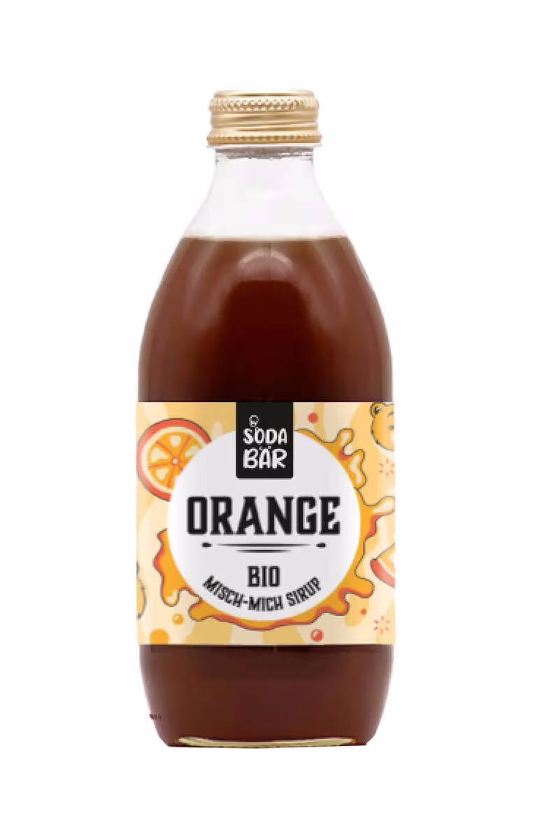 Image of Sodabär Bio-Sirup Orange 330 ml – Wassersprudler Sirup