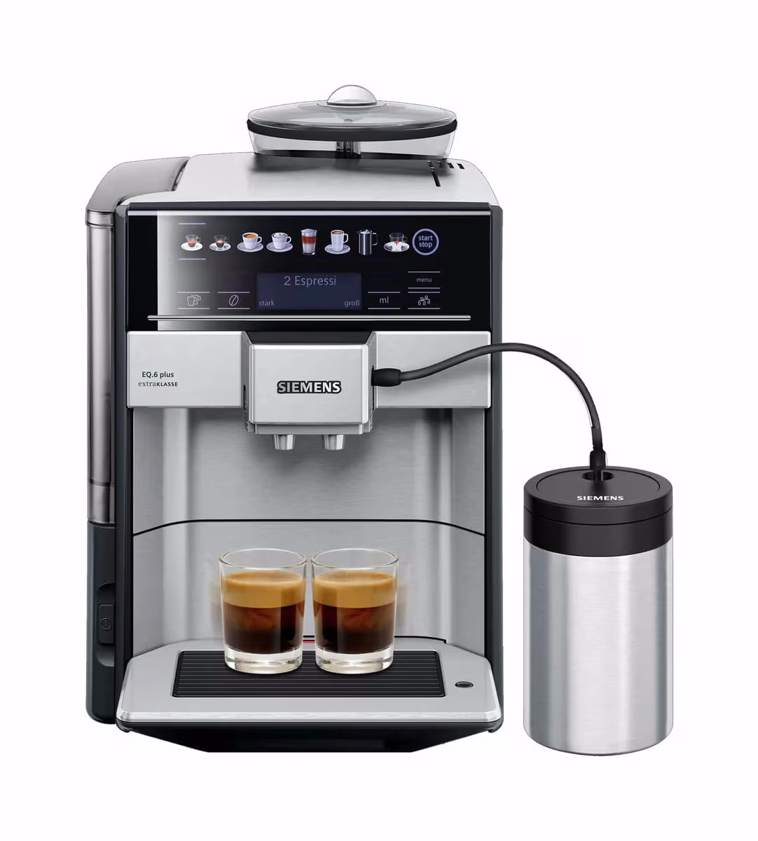 Image of Siemens TE657F03DE EQ.6 plus Kaffeevollautomat – silber