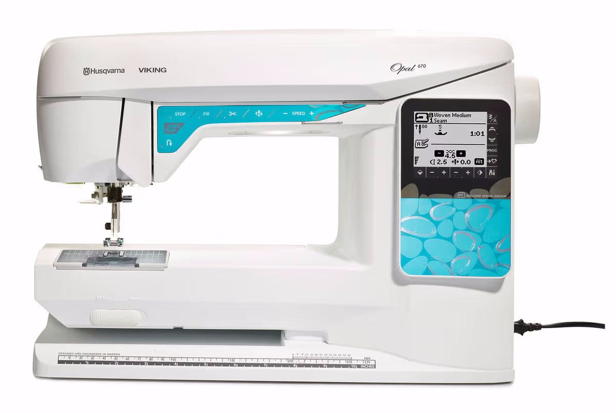 Husqvarna Viking Viking Opal 670 Nähmaschine – weiss