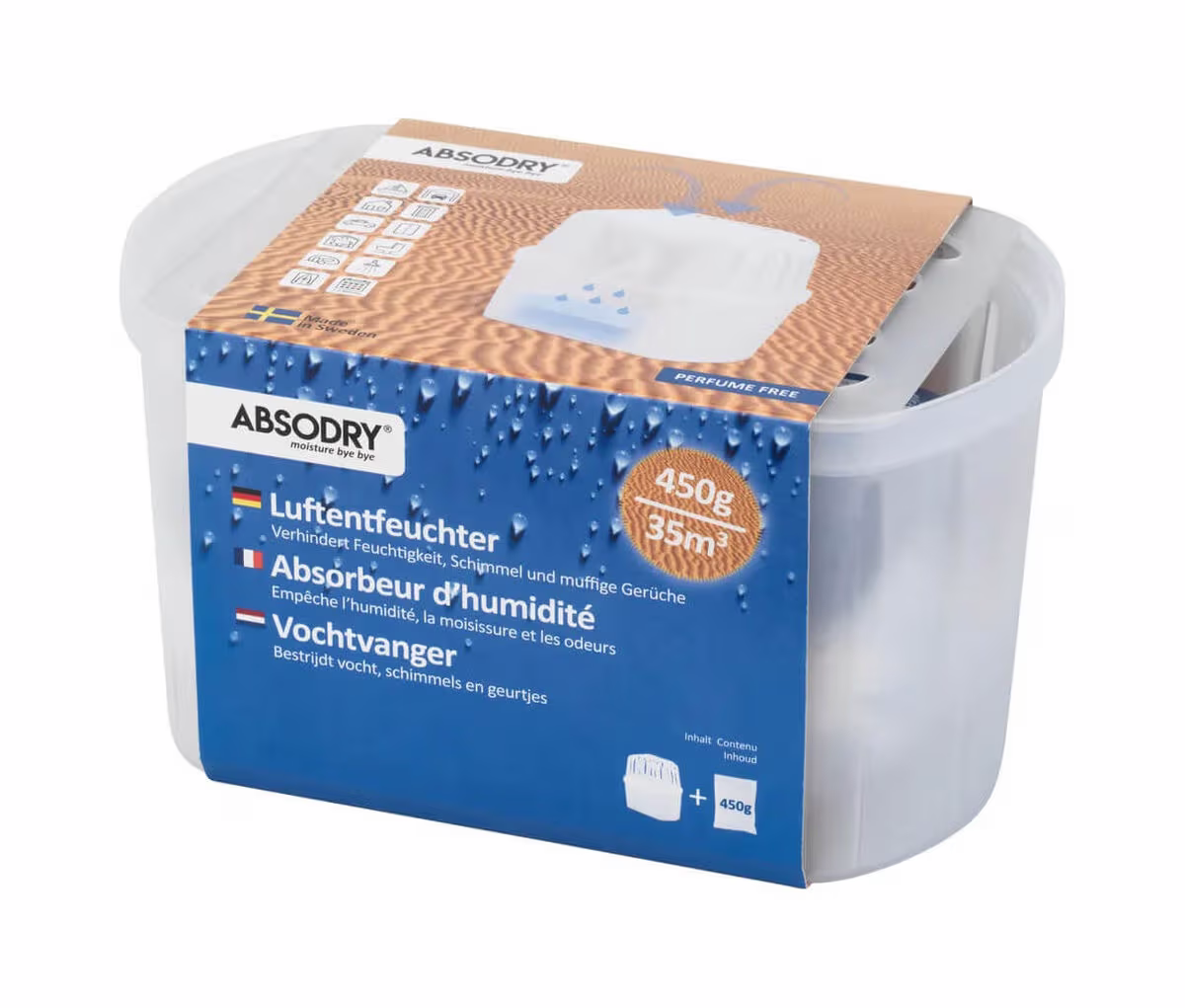 Image of Absodry Luftentfeuchter Mini Compact 450 – transparent