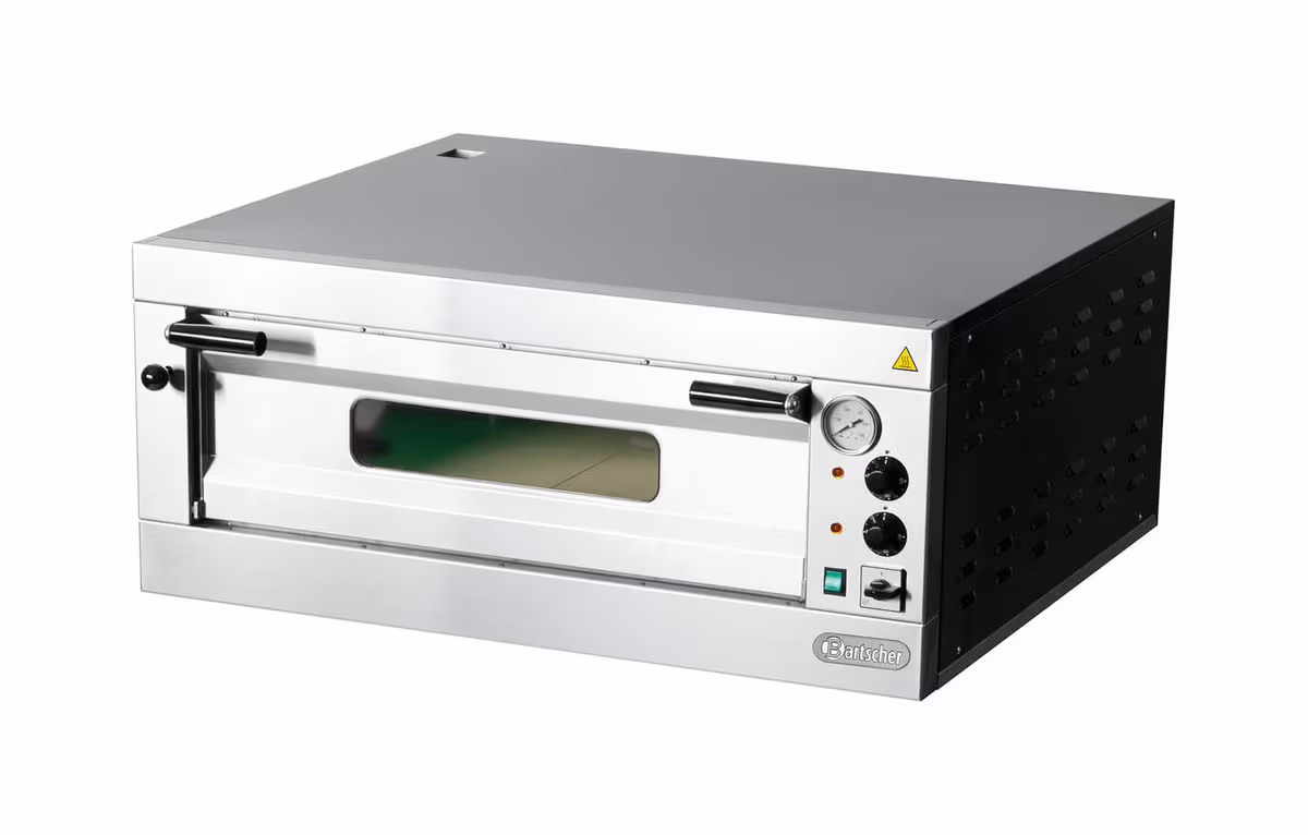 Bartscher Einkammer-Pizzaofen E4 – Gastro Backofen/Gastro Kochfeld/Gastro Mikrowelle – edelstahl