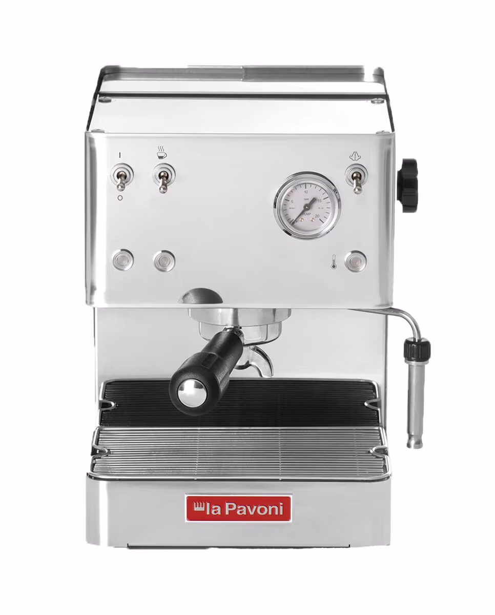 Image of La Pavoni Casa Bar Steel Siebträgermaschine – Siebträgermaschine/Espressomaschine – edelstahl