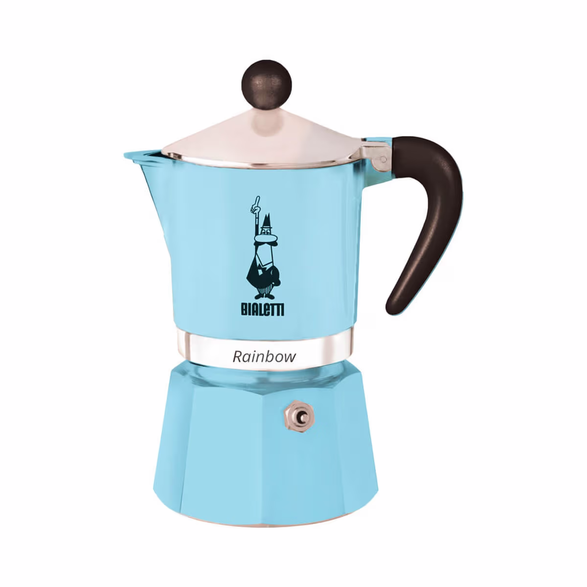 Image of Bialetti BIA-RAINBOW-3TZ-BL Kaffeekanne – Filterkaffeemaschine – blau