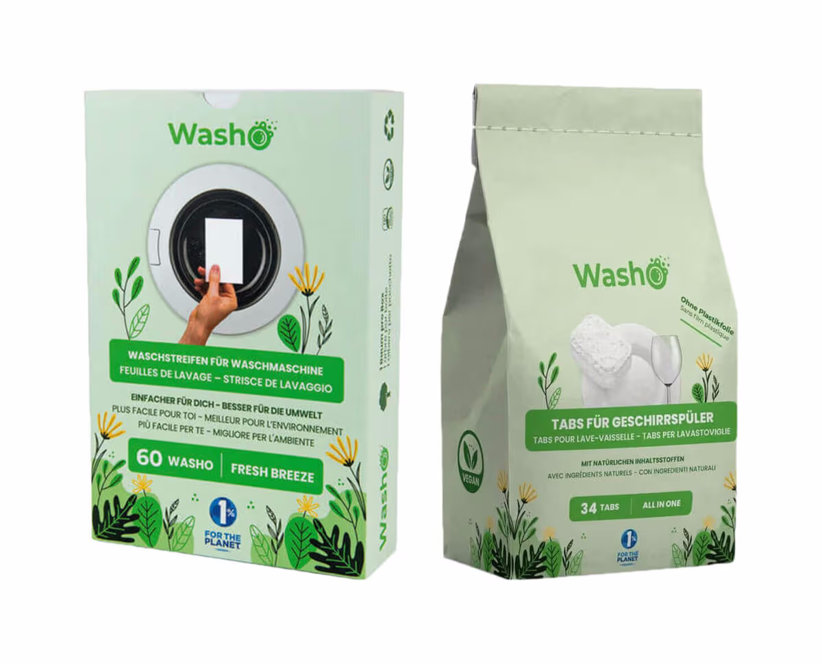Image of SET Washo 1x Waschstreifen / 1x Tabs – Waschmittel/Duftflacon