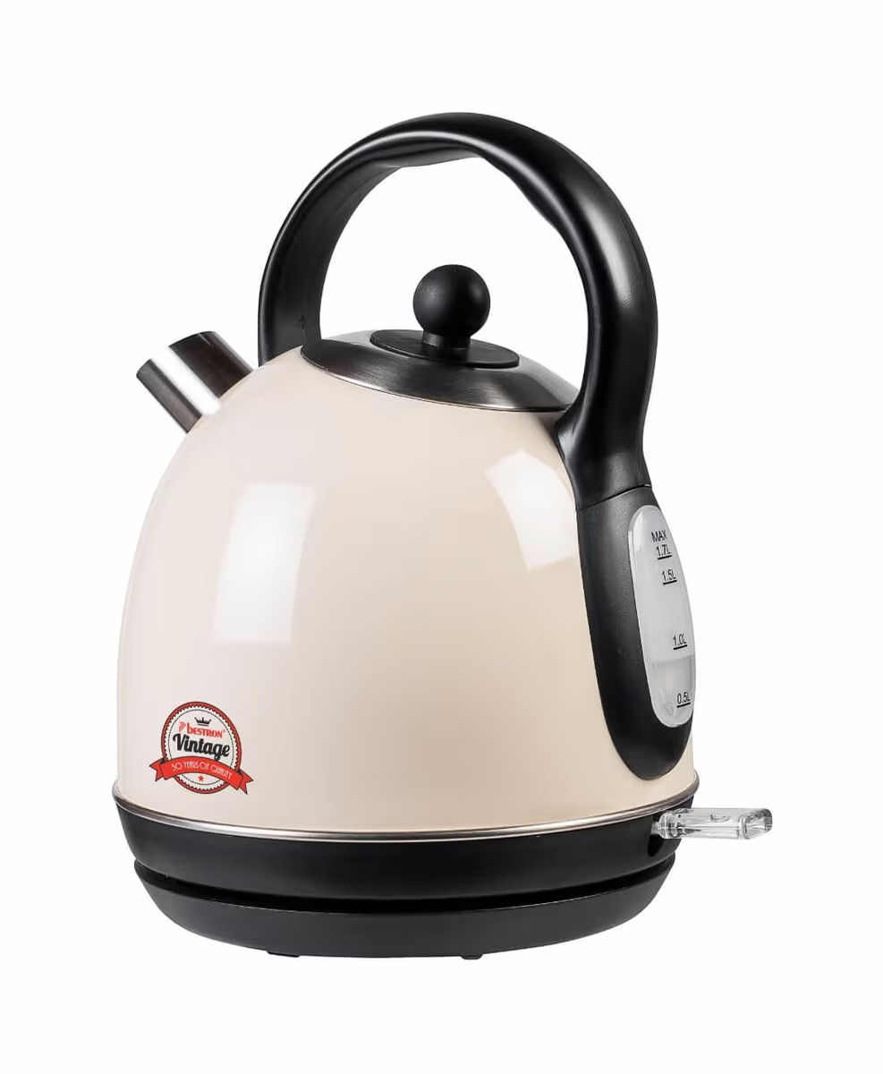 Bestron AWK300RE kabelloser Wasserkocher – beige