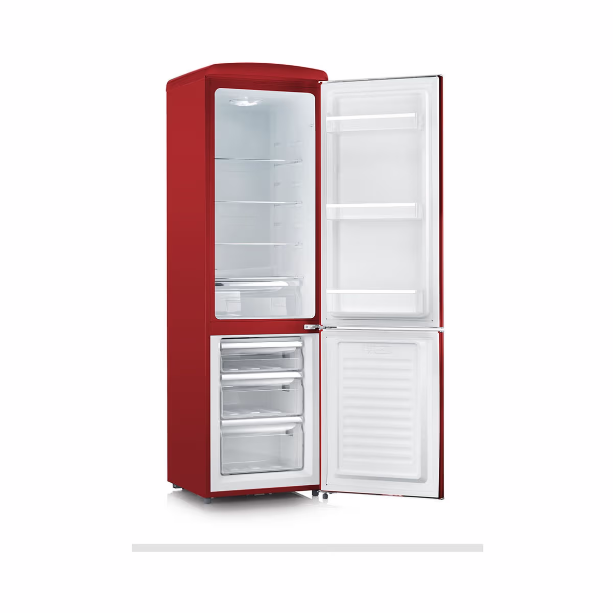 Image of Severin RKG8917 Kühlschrank mit Gefrierfach freistehend – rot