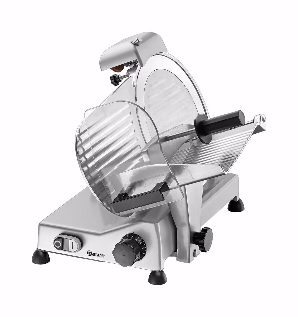 Bartscher Aufschnittmaschine 275 Plus Gastro Aufschnittmaschine – Gastro Aufschnittmaschine, Mixer & Küchenmaschine – silber