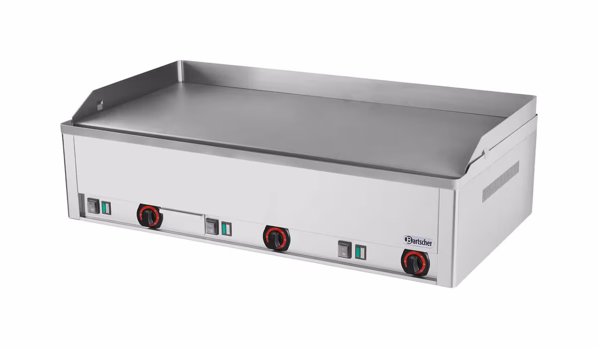 Bartscher Elektro-Griddleplatte 970, Guss, glatt – Gastro Grill/Griddleplatte – edelstahl