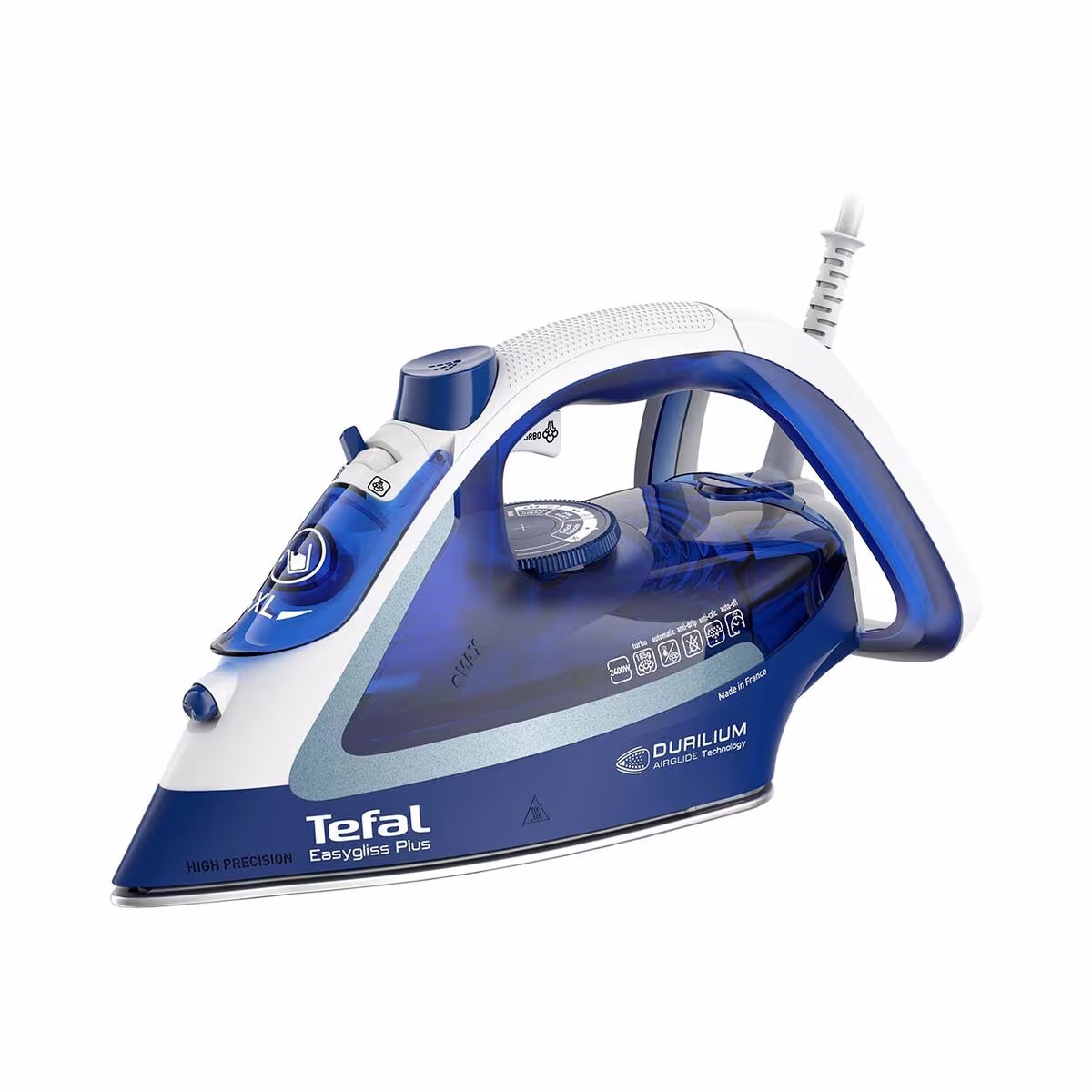 Tefal Easygliss Plus Dampfbügeleisen – Bügeleisen/Dampfbügeleisen – weiss / blau