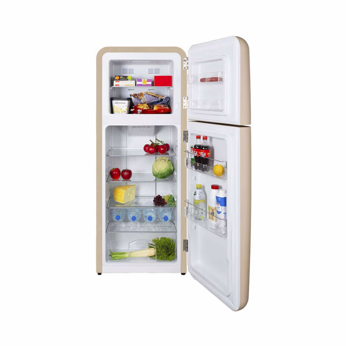 Image of Kibernetik KSTK253 Kühlschrank mit Gefrierfach freistehend – beige