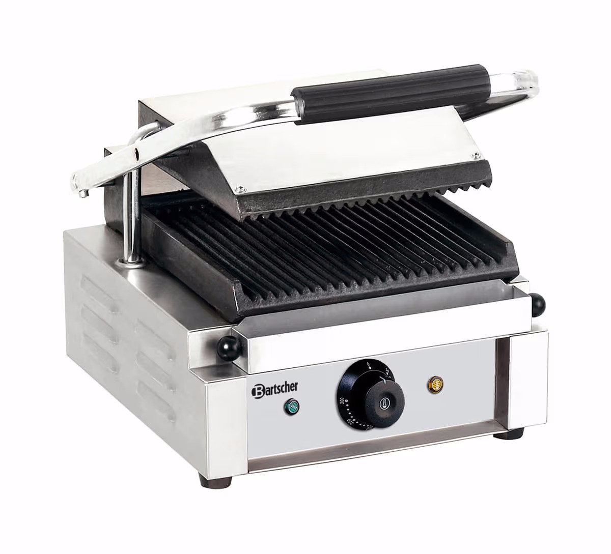 Bartscher Kontaktgrill, gerillt/gerillt Kontaktgrill – Gastro Grill/Griddleplatte – edelstahl