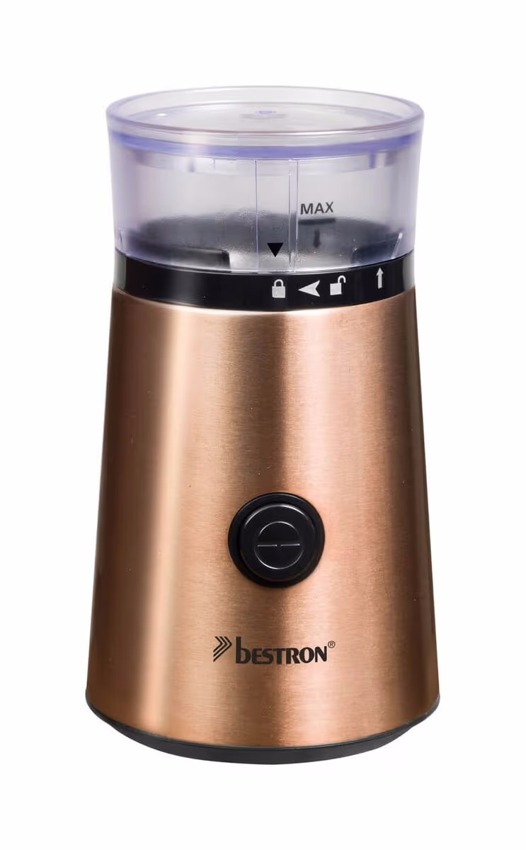 Bestron ACG1000CO Elektronische Kaffeemühle – kupfer