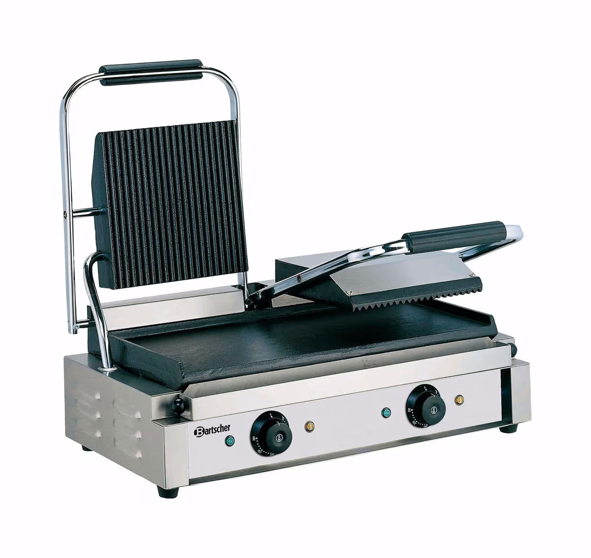 Image of Bartscher DOPPEL KONTAKTGRILL Doppel-Kontaktgrill – Gastro Grill/Griddleplatte – edelstahl