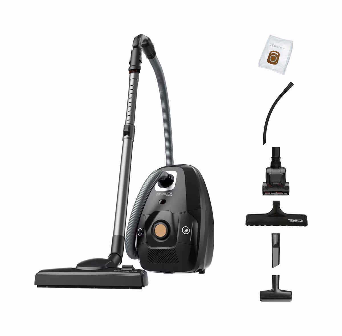 Rowenta RO6189EA Green Force Total Clean Staubsauger mit Beutel – schwarz