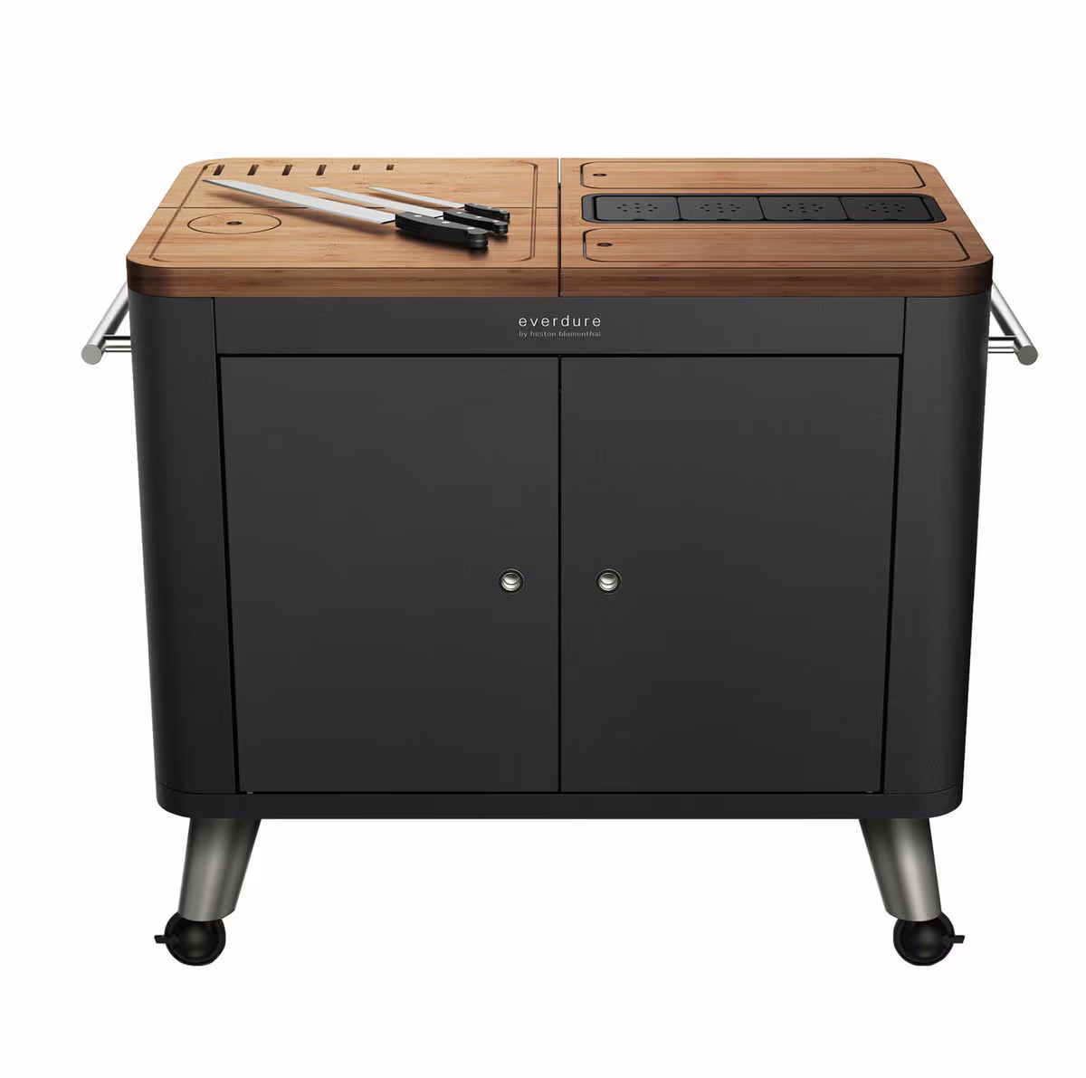 Everdure Mobile Outdoor Küche, für drinnen und draußen schwarz Mobile Outdoor-Küche S/C-Kelchs – Gasgrill