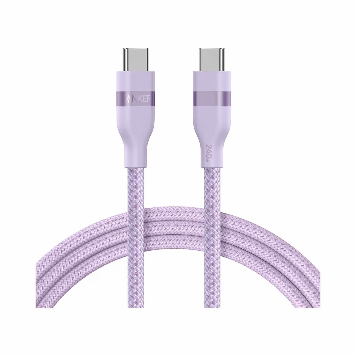 Image of Anker USB-C to USB-C Cable (1.8M) Plum Ladekabel – USB C Kabel/Adapter/Ladegerät – pink