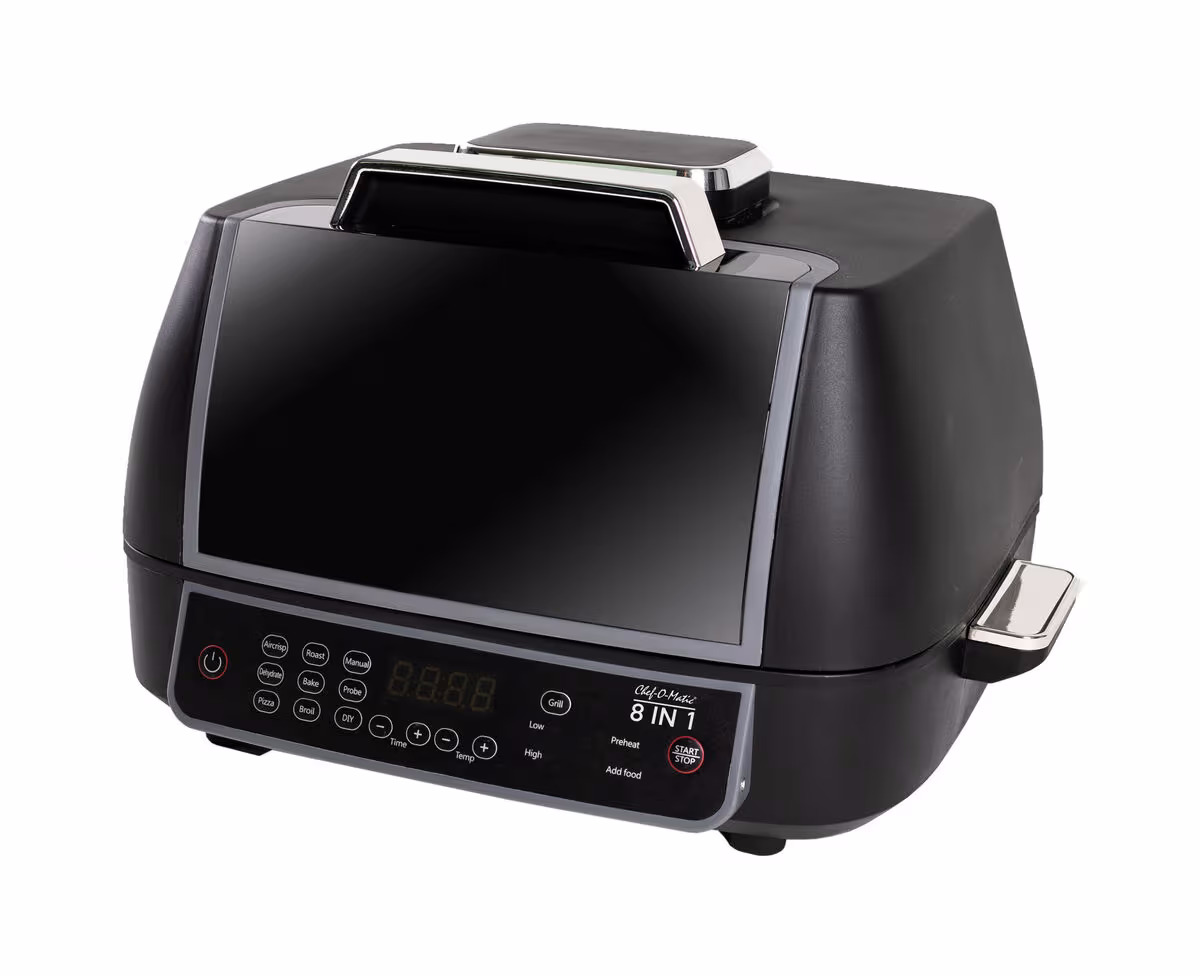 Image of BEST DIRECT Chef o Matic Indoor GRILL Multifunktionsofen 8 in 1 8 in 1 Indoor Grill – Mini Backofen – schwarz