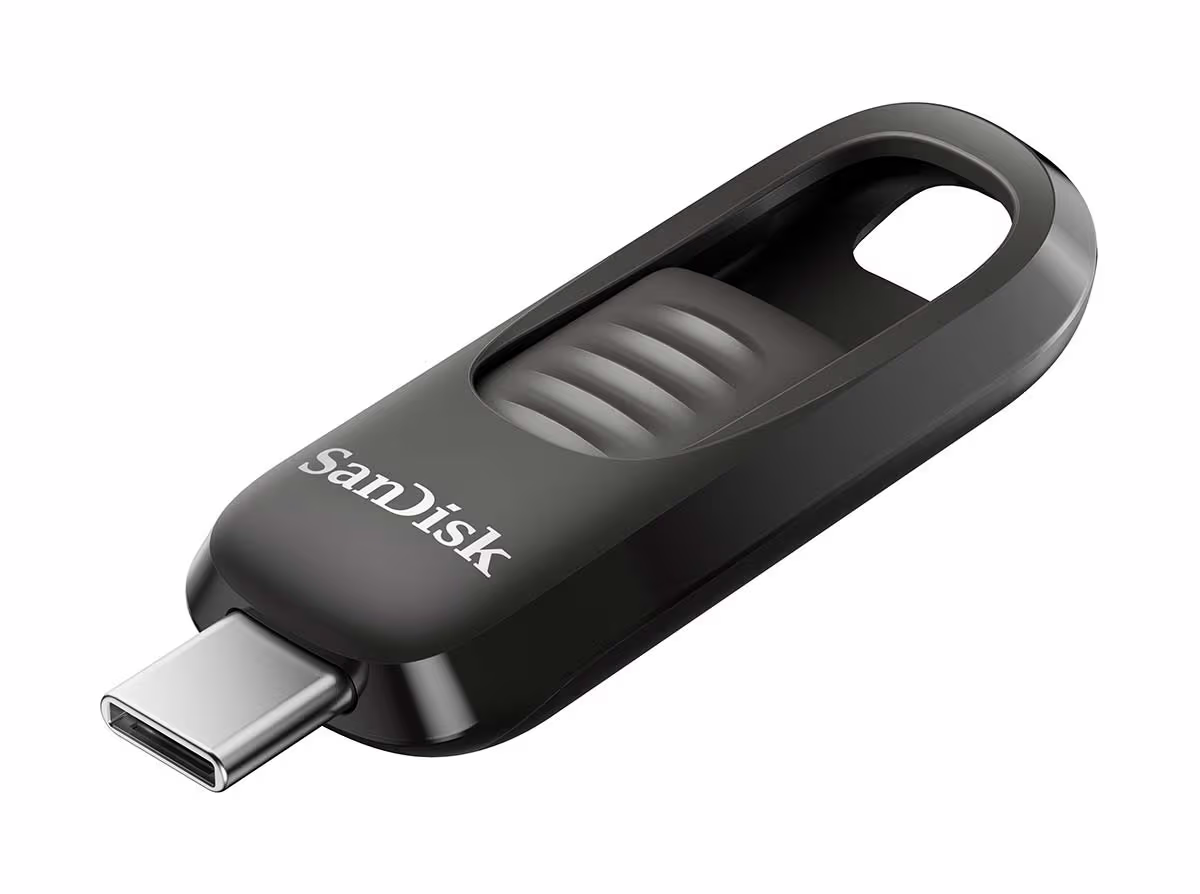 Image of SANDISK Ultra 3.2 Slider Typ C 128GB USB-Stick – USB Stick – schwarz