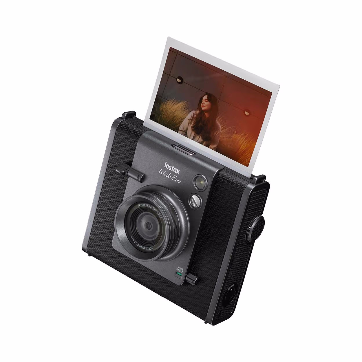 Fujifilm Instax Wide Evo Black Sofortbild Kamera – Sofortbildkamera/Polaroid Kamera – schwarz