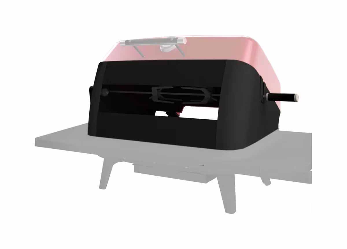 Everdure Rotisserie-System Furnace – Grill Ablage/Grill Rollwagen/Grill Erweiterung – schwarz / rot