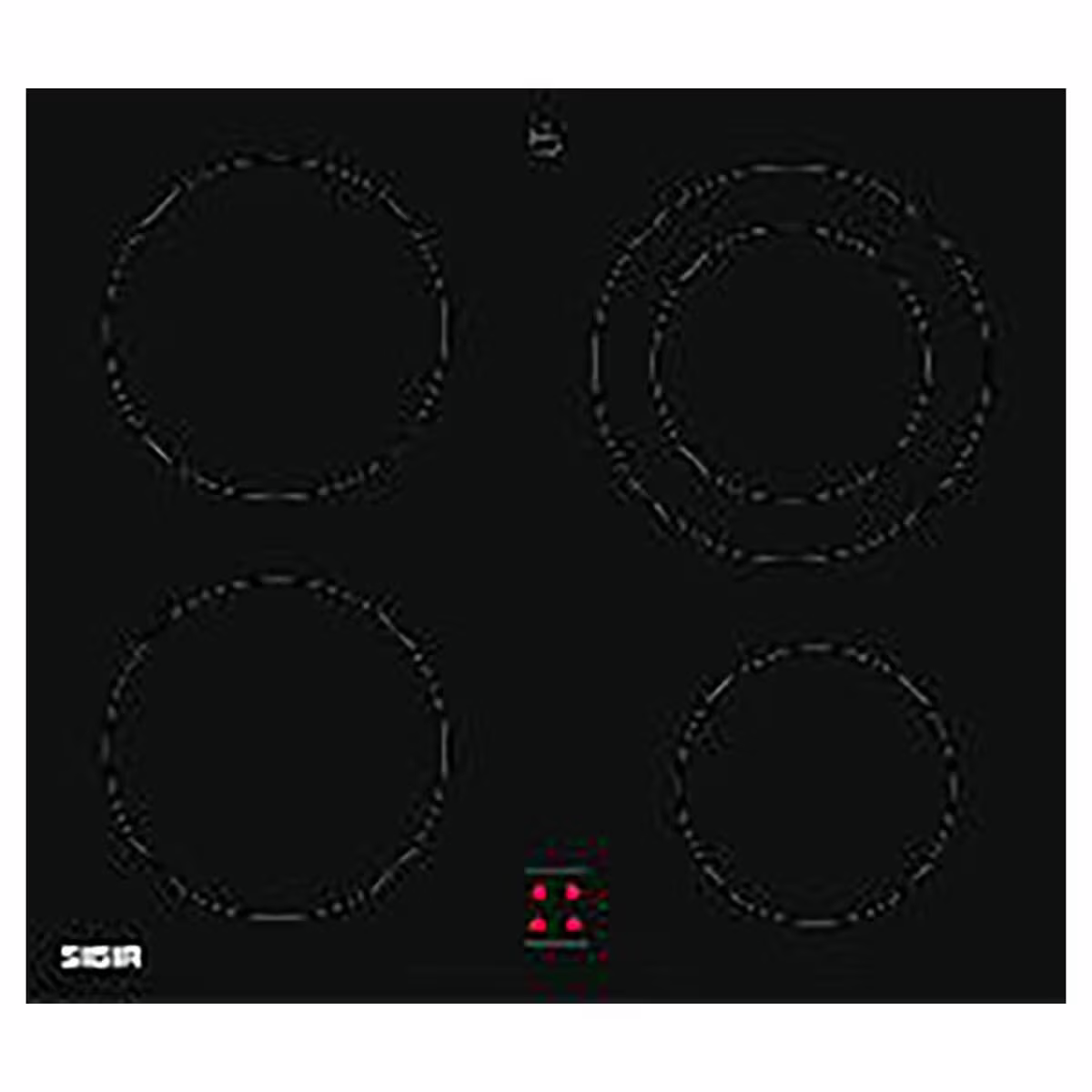 Image of Sibir GK4240F BlackDesign Glaskeramik Kochfeld herdgesteuert