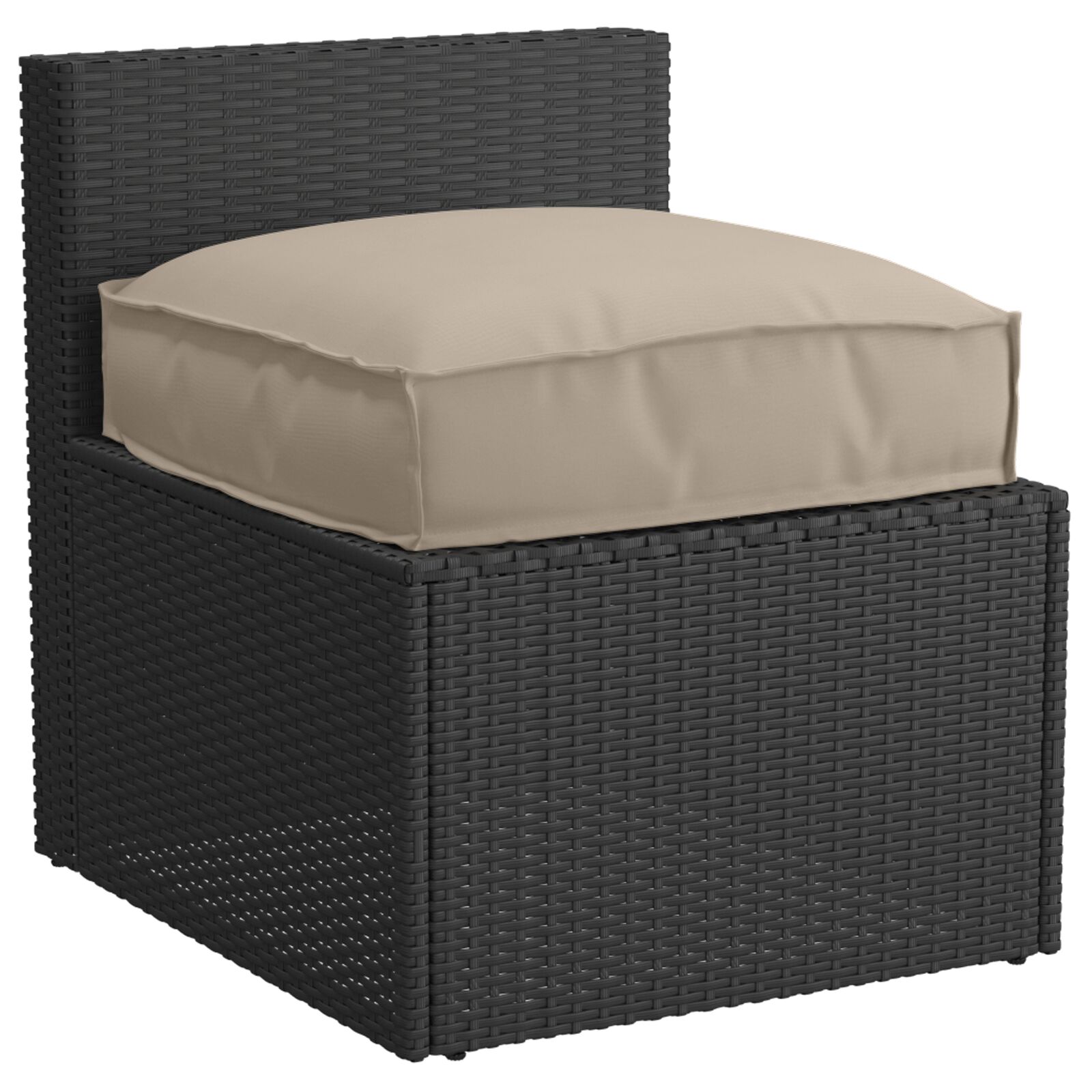 Udendørs pude Gråbrun Polyester Standard Holdbar Stol pude