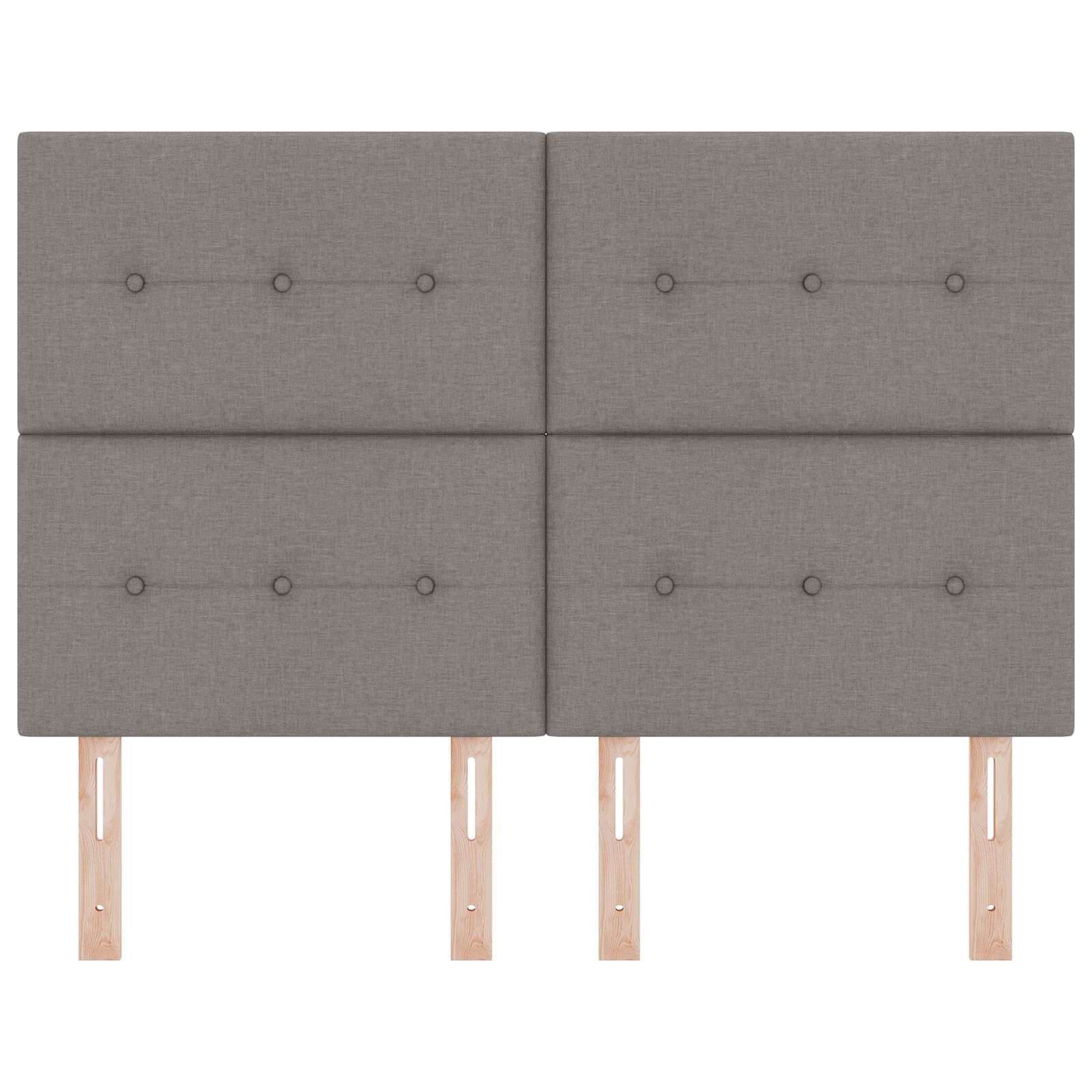Headboard Button Tufted Taupe 90 cm Fabric vidaXL - Picture 51 of 93