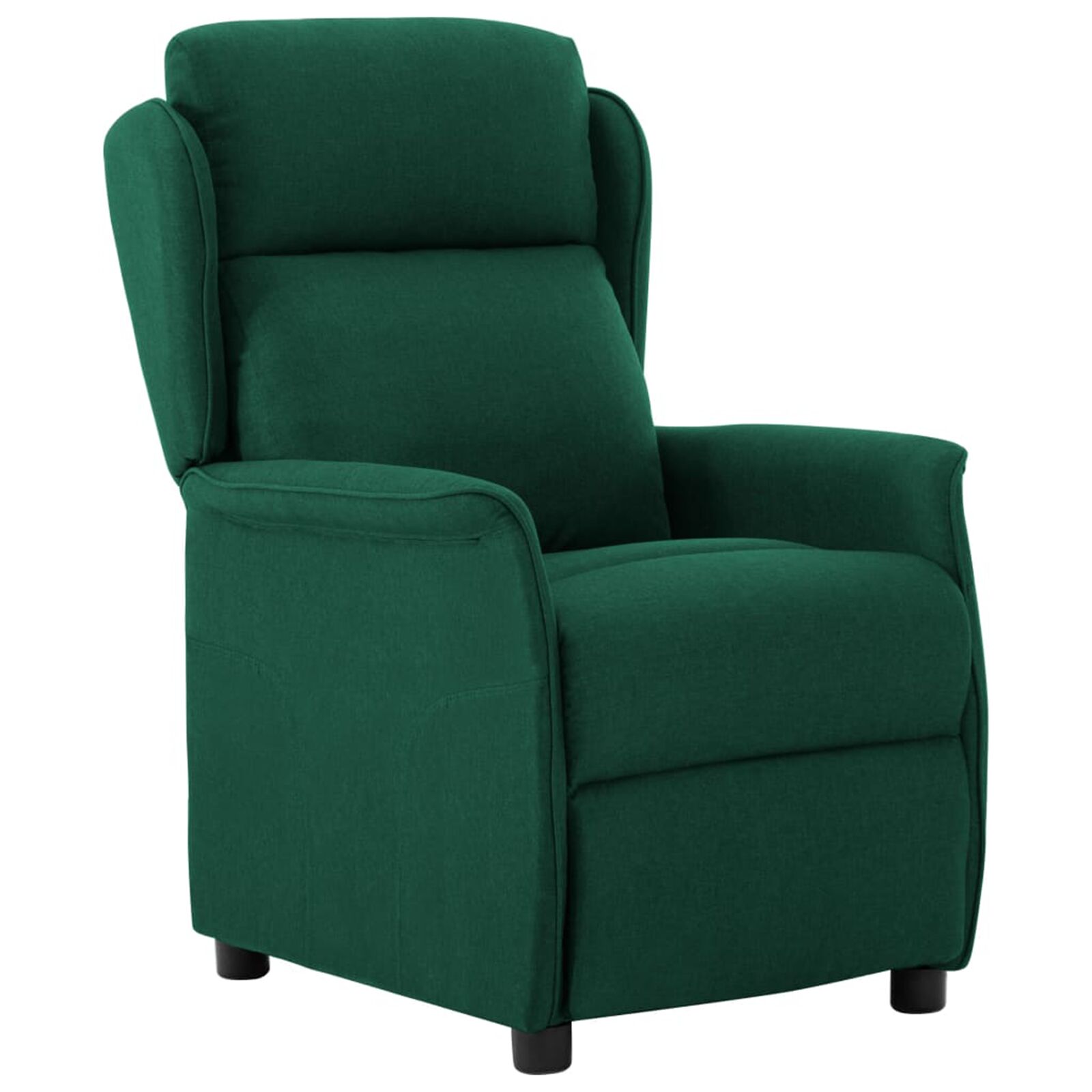 vidaXL Rekliner Stolic Dark Green Tkanina