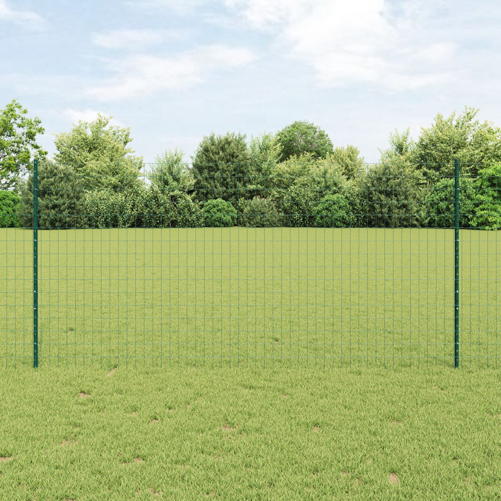 vidaXL Rolo ograde  za vrt Set od 2 Zelena Čelik s premazom 25 x 1,2 m