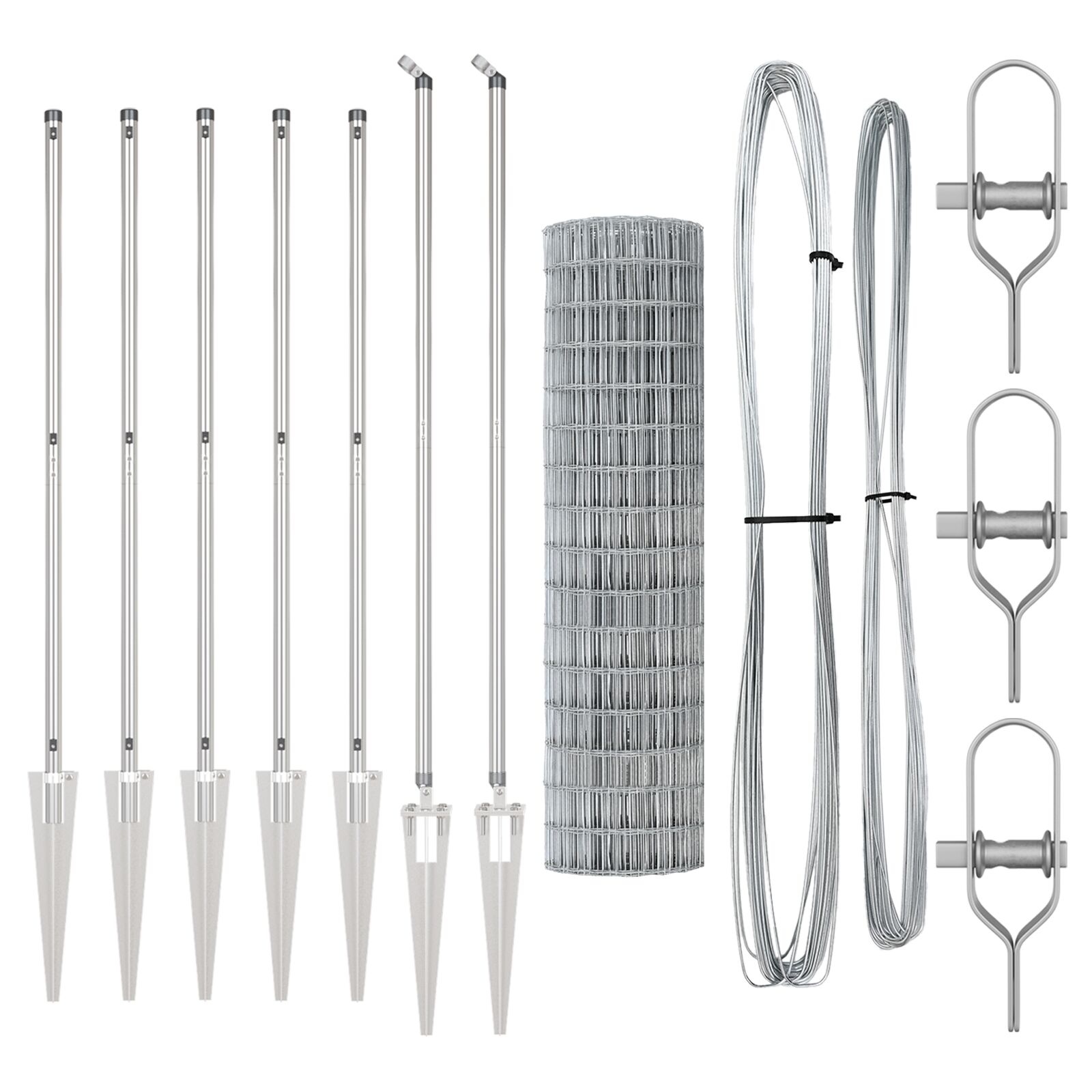 vidaXL Euro Ograda s 7 šiljaka 1.2x10 m Galvanizirana čelika