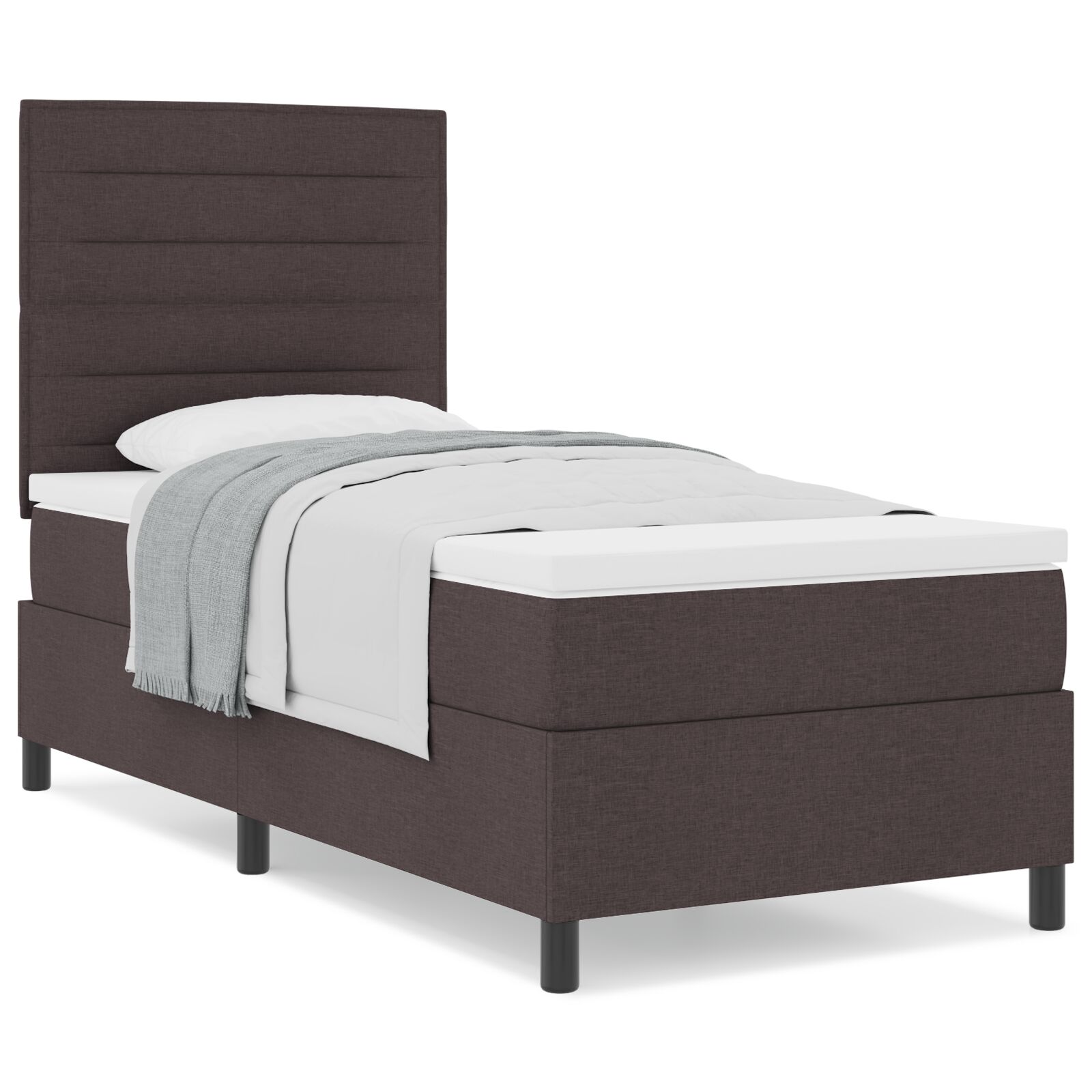 Félágymatrac Matrac Sötétbarna 90x200 cm Szövet 