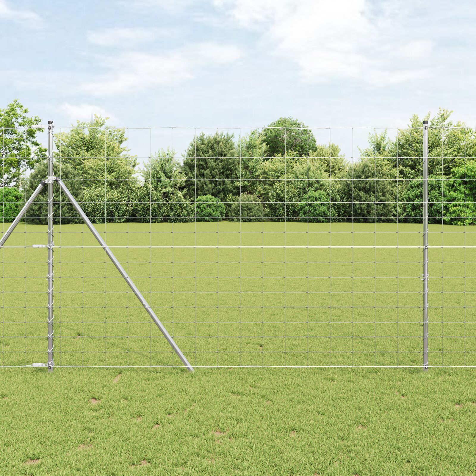 Markeringshegn 1,6x25 m Galvaniseret stål
