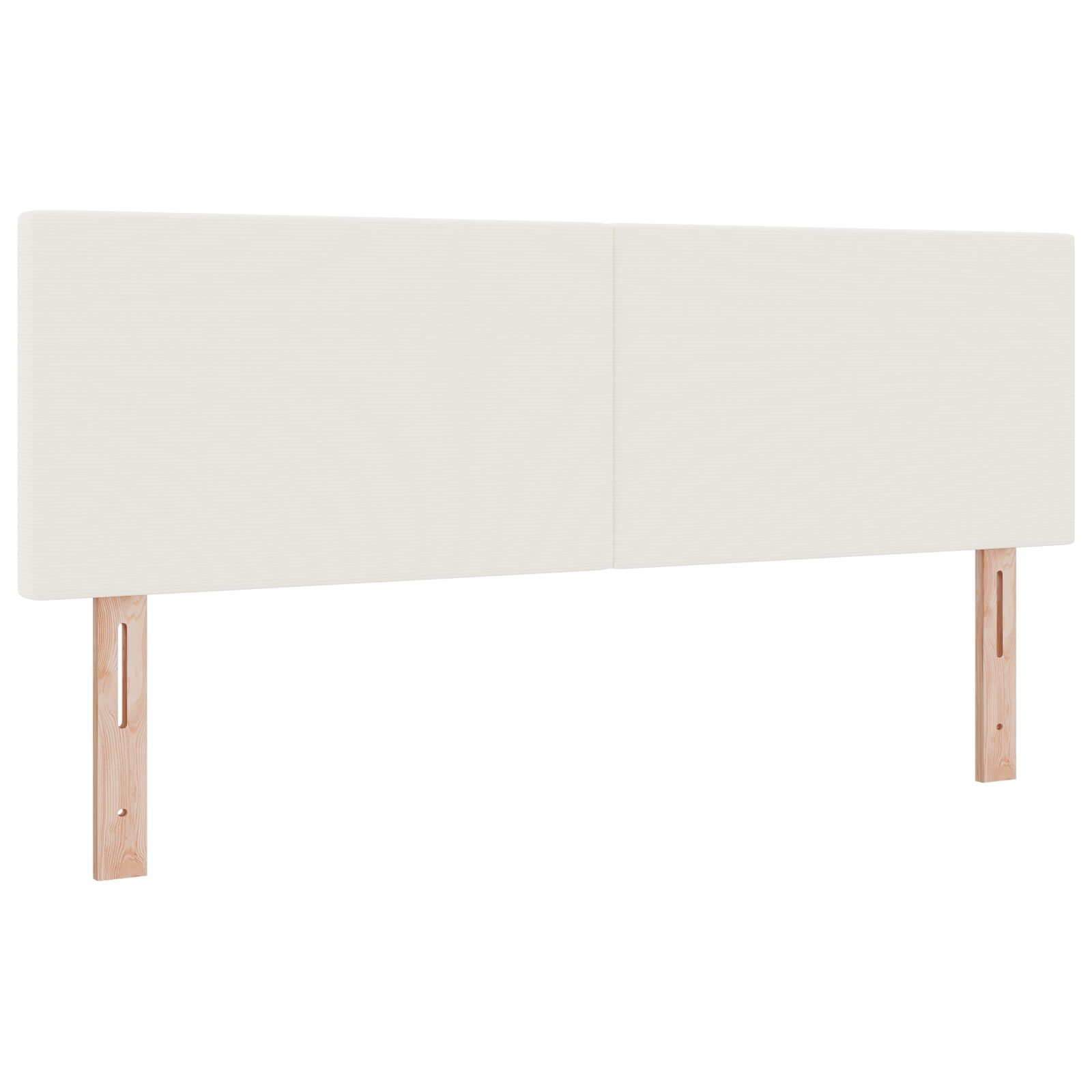 vidaXL Tăblie design simplu Crem 160 cm țesătură din corduroy