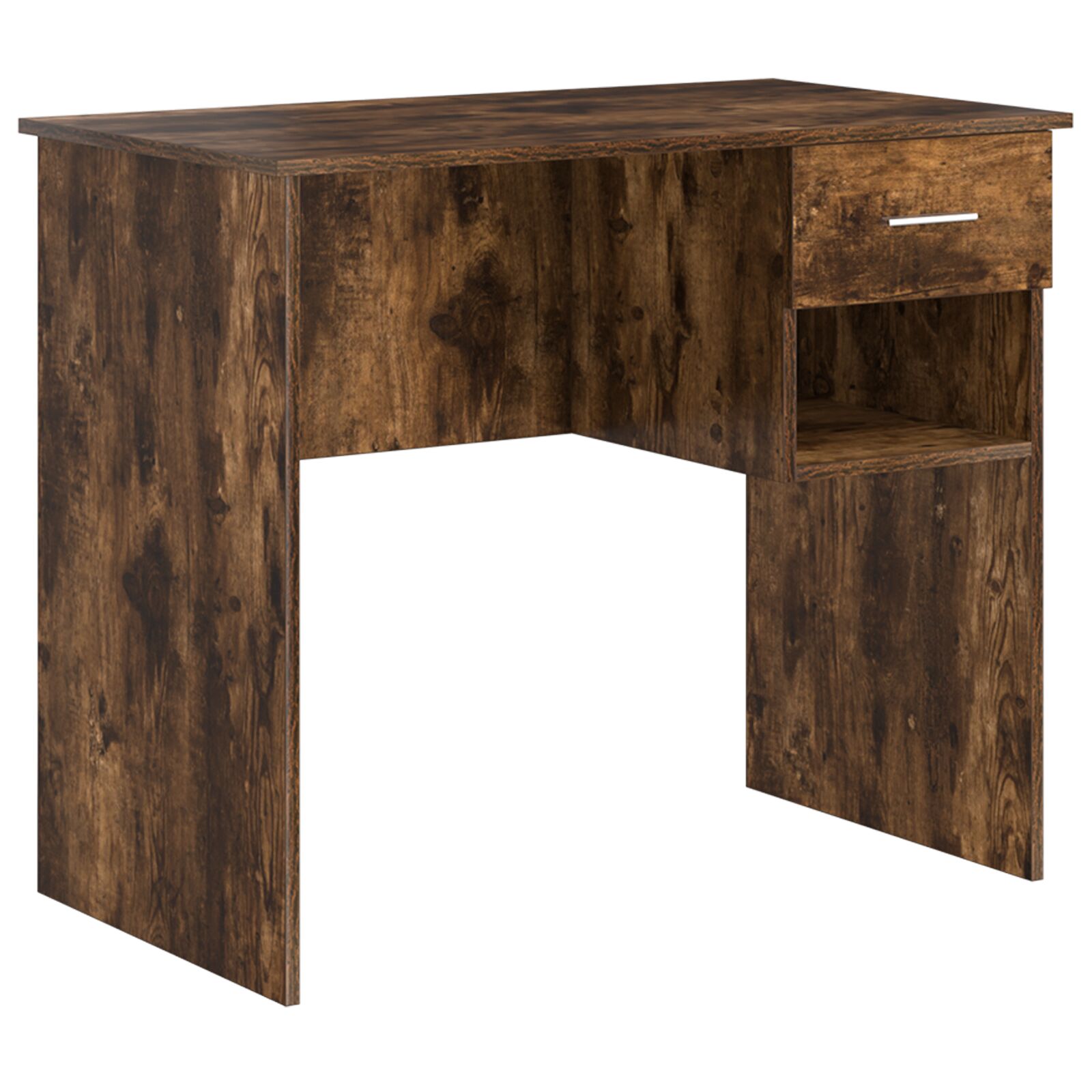 Stol s pohranom Dimljeni hrast 90x49.5x75 cm Konstruirano drvo