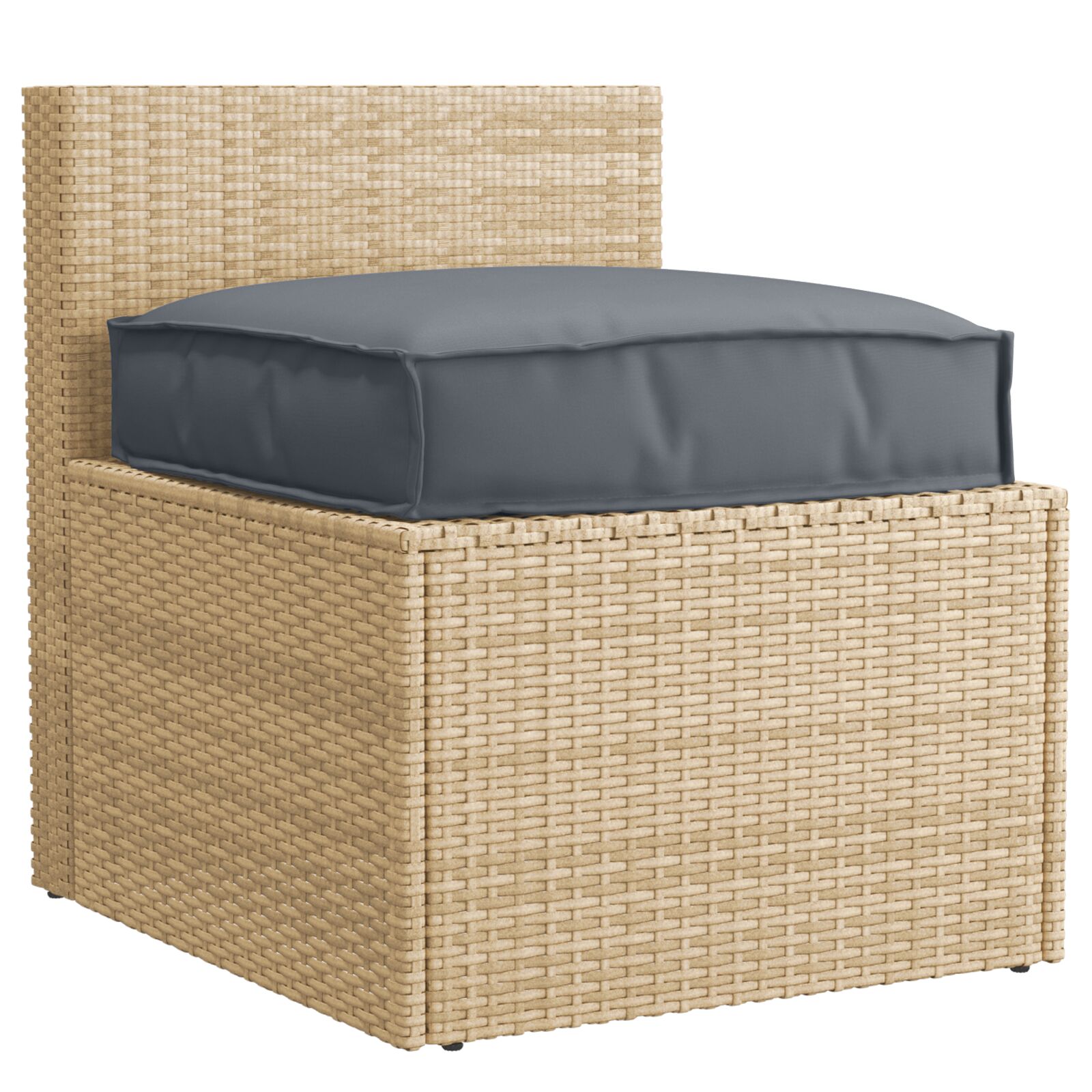 Välipadja Antratsiit Polüester 60 cm x 60 cm Eemaldatavad Katted