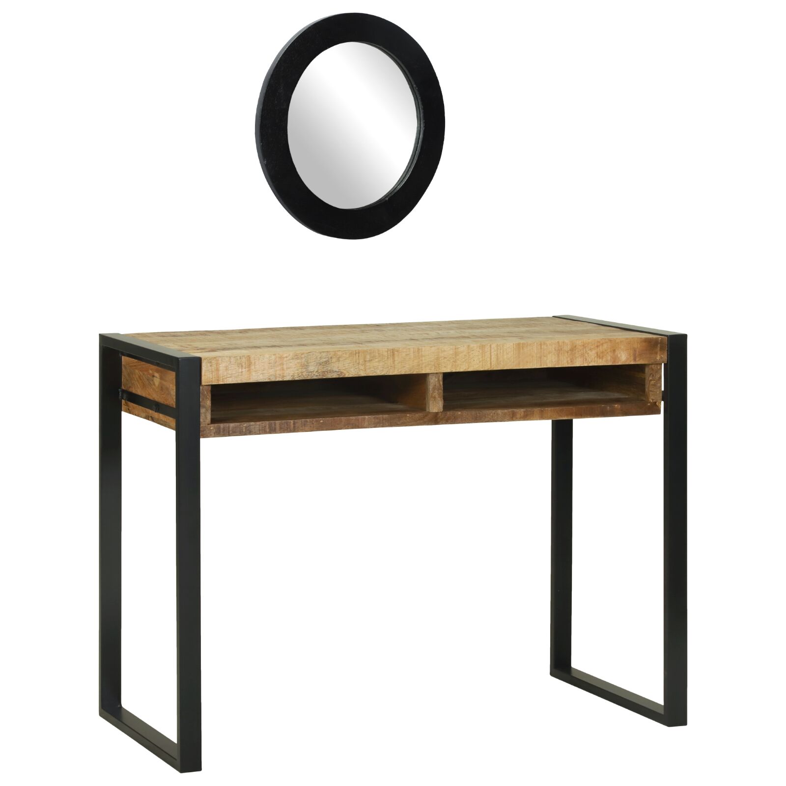 vidaXL Toaletni stol s ogledalom 100x50x75 cm od čvrstog drva manga