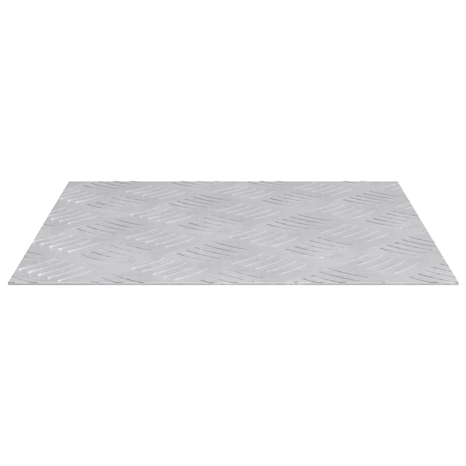 vidaXL Silber Aluminium 40 x 40 cm Aluminium Treppenstufen Quadratisch