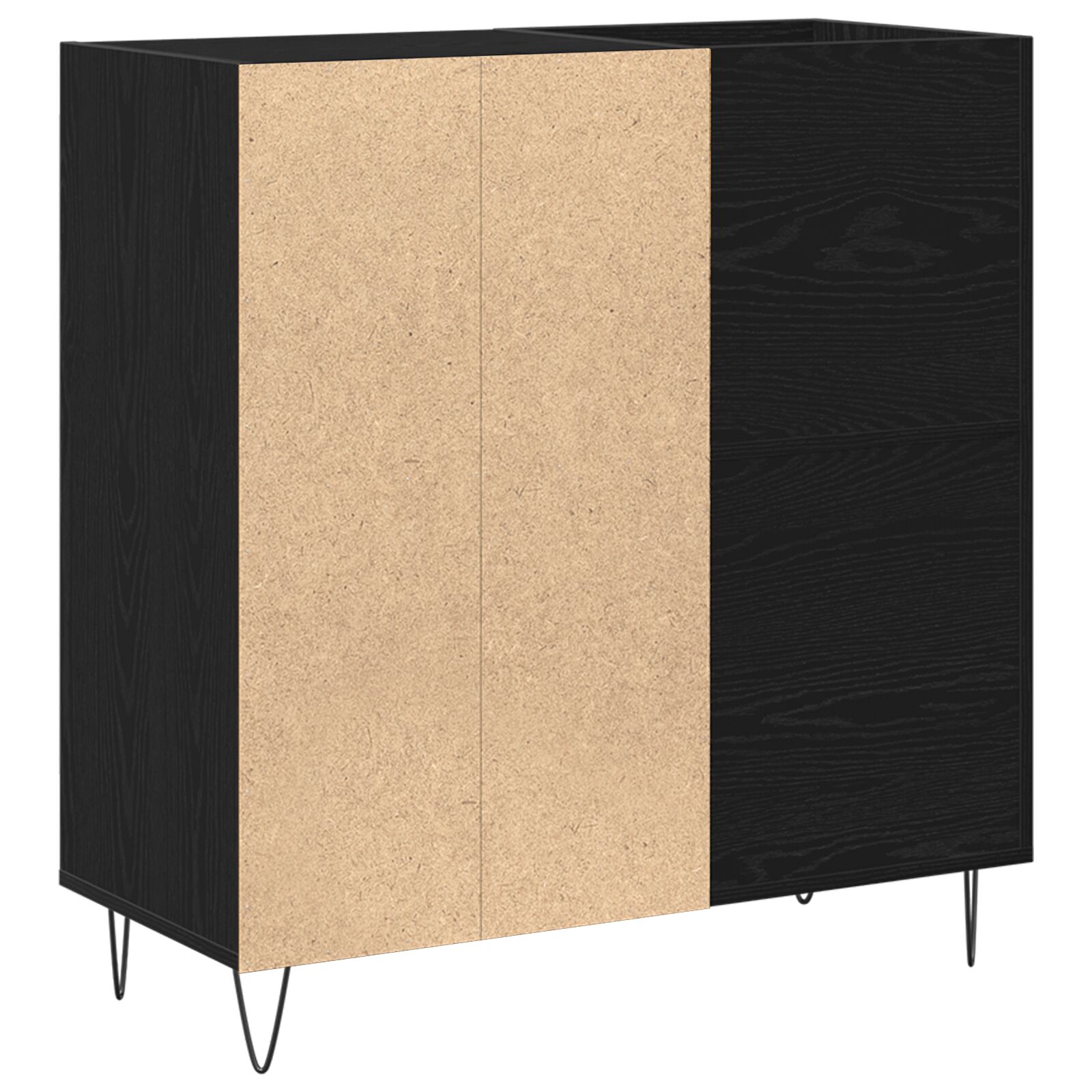 Record Cabinet Black 84.5x38x89 cm Engineered Wood vidaXL - Picture 27 of 117