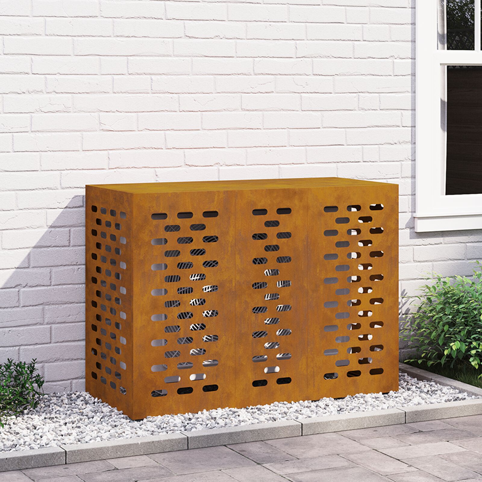 vidaXL Cortenstahl Wetterstahl 110 x 50 x 80 cm Robust