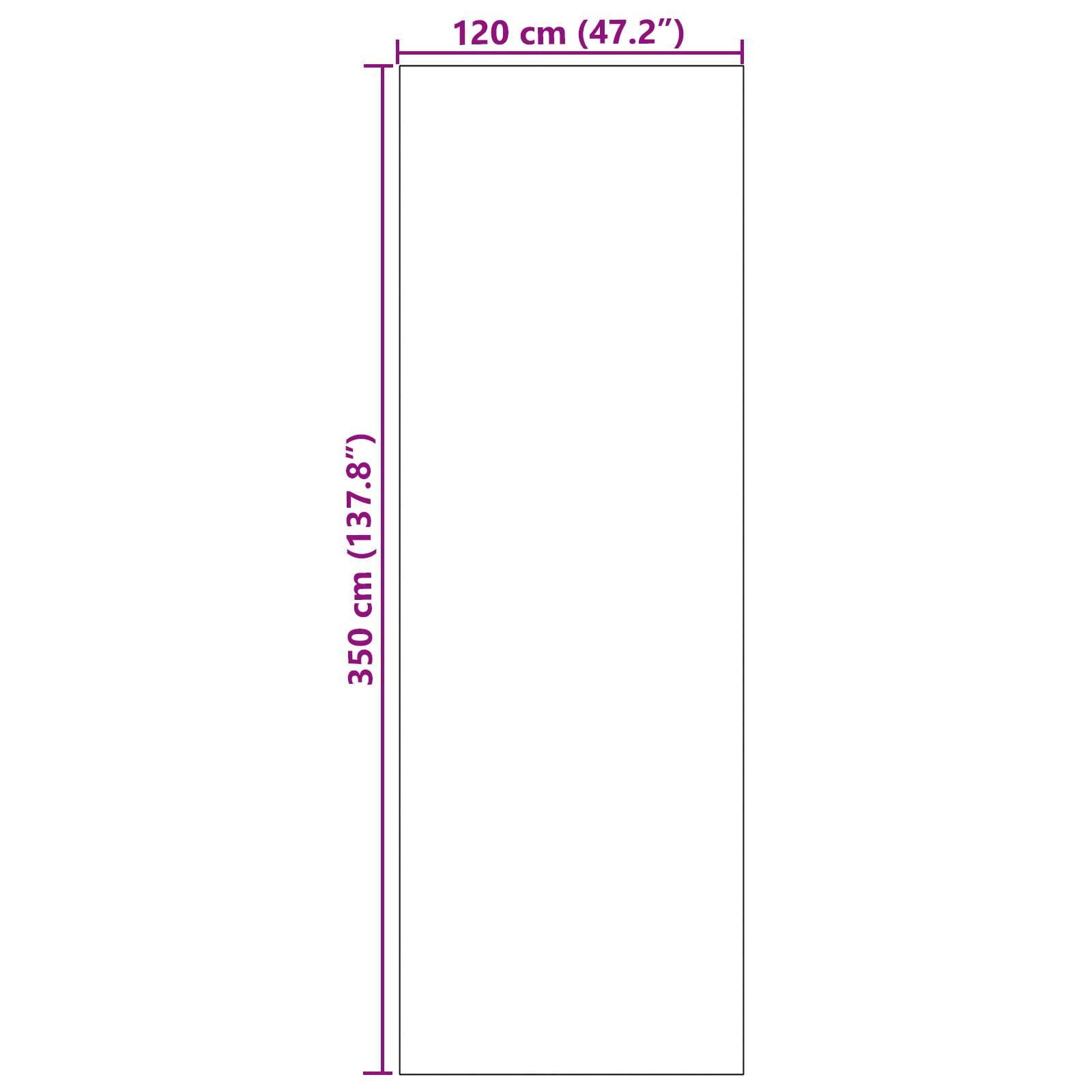 vidaXL Deurmat Wasbaar Antraciet 120x350 cm - Afbeelding 5