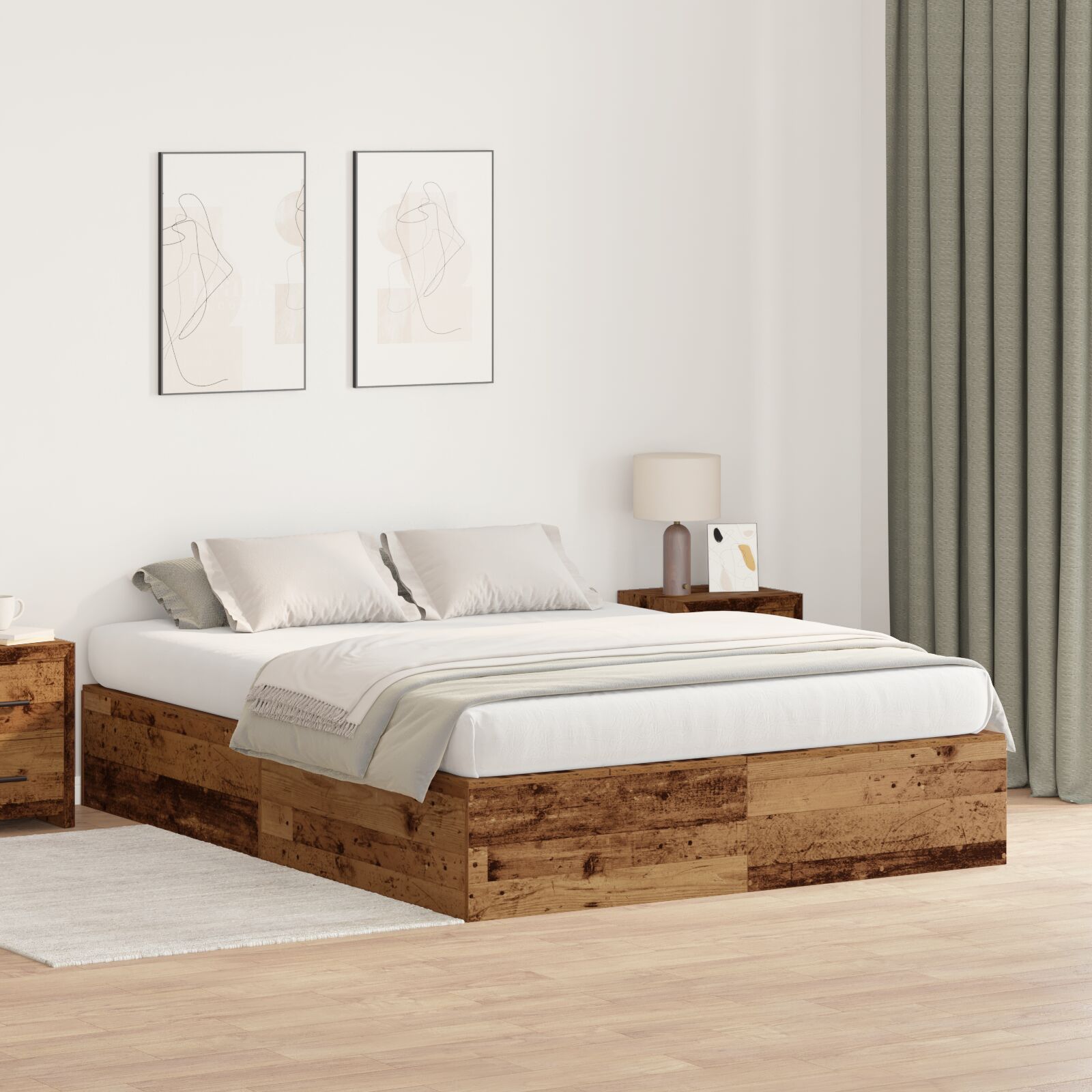 Ladustamisvoodi Raam Vana Puit 140x190 cm