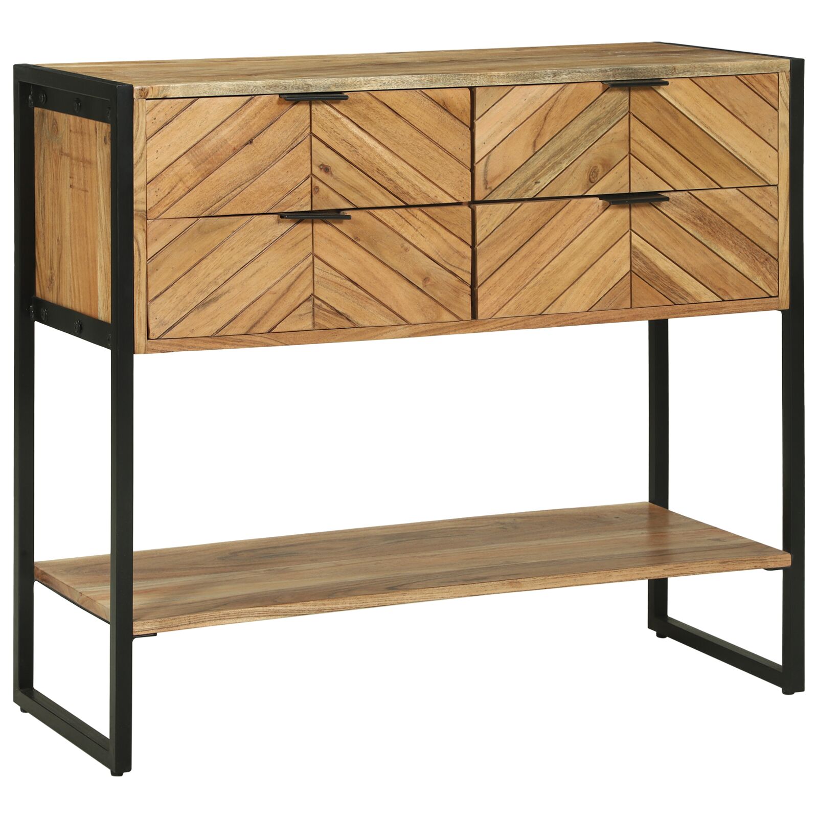 vidaXL Konzola 90x35x80 cm Čvrsto drvo Acacia