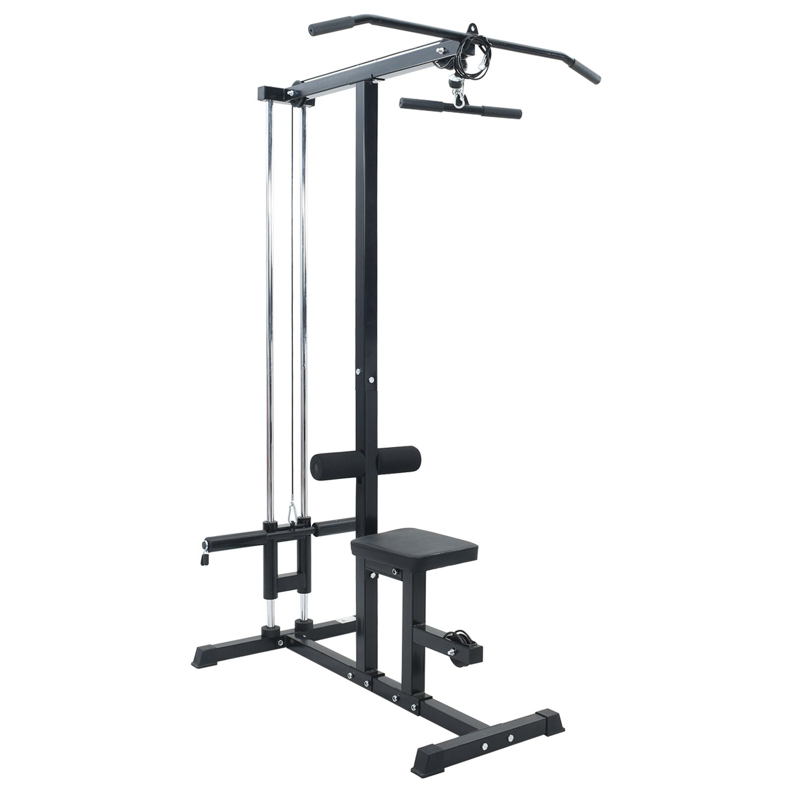 vidaXL Lat Pulldown Stroj s Podešavanjem Sjedišta 80 kg Opterećenja Čelik