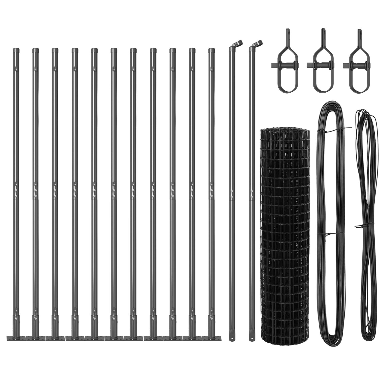 vidaXL Euro Ograda s 13 Postolja 1x25 m Galvanizirani Čelik