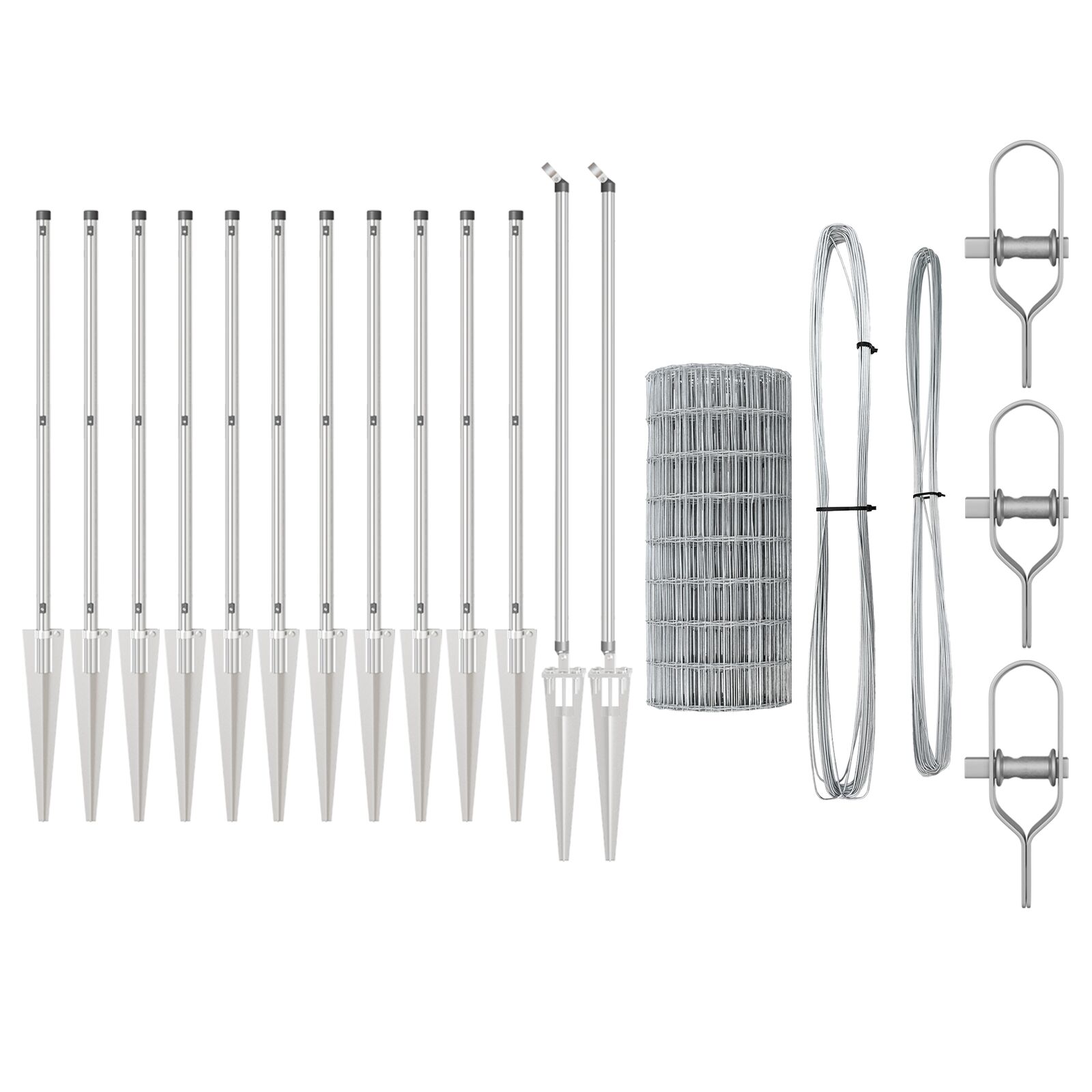 vidaXL Euro Ograda s 7 Spike Postova 1x10 m Galvanizirani Čelik