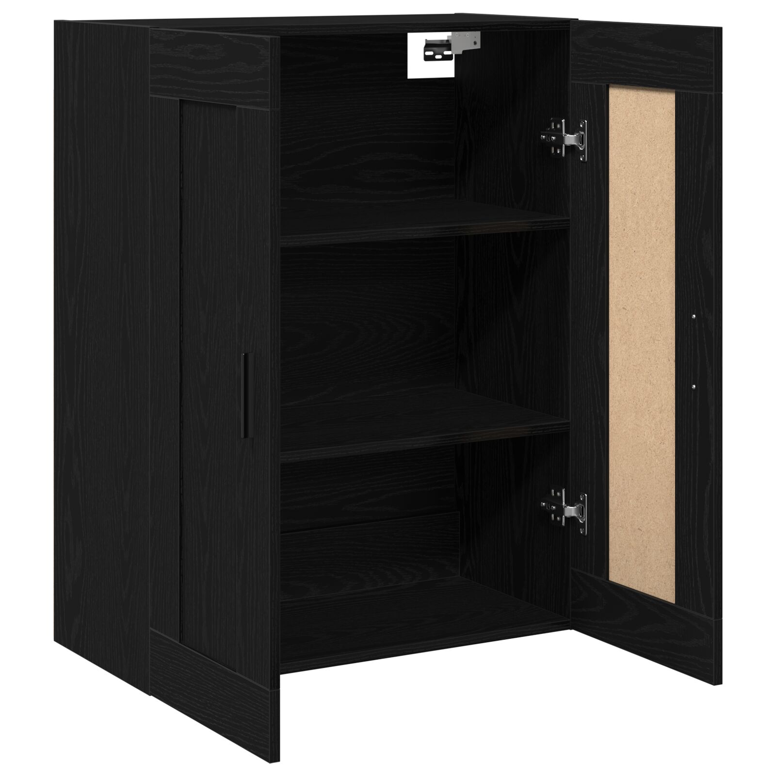 vidaXL Wandmontierter Schrank Schwarze Eiche Holzwerkstoff Mittel