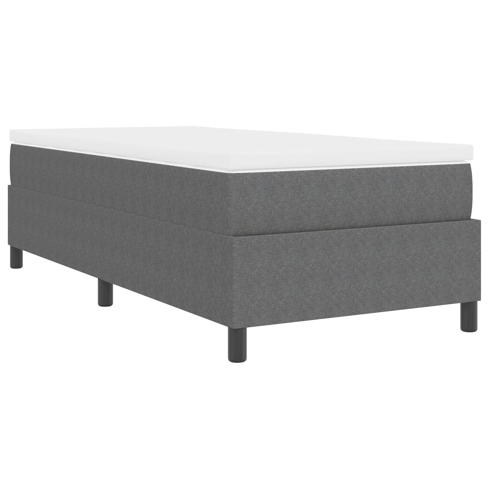 Krevet s podnicom i madracem svjetlosiva 90x200 cm žoržet - Slika 9