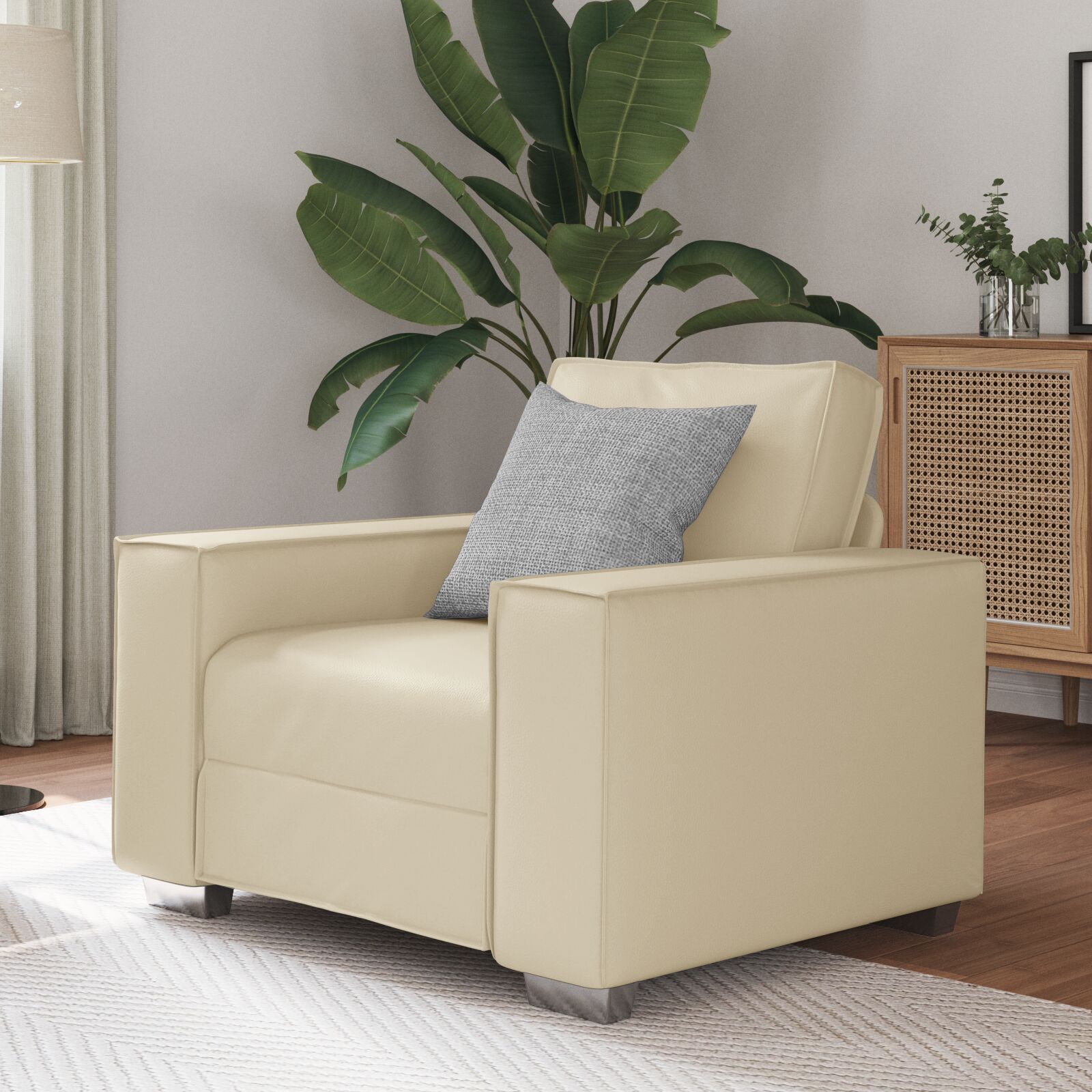 vidaXL Sofa Creme